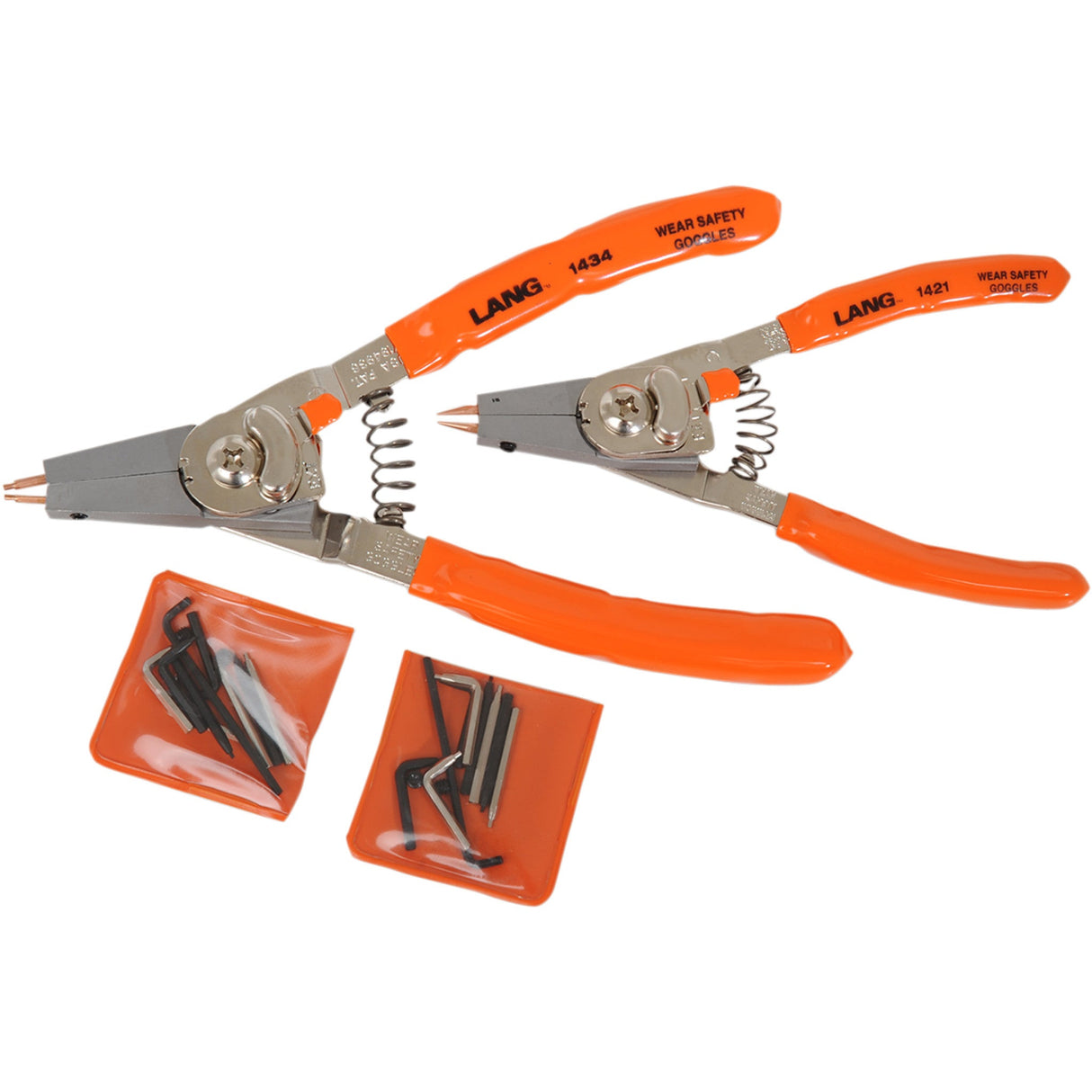 LANG TOOLS 3801-0205 1450 Two-Piece Retaining Ring Pliers Set Pliers - Retaining Ring