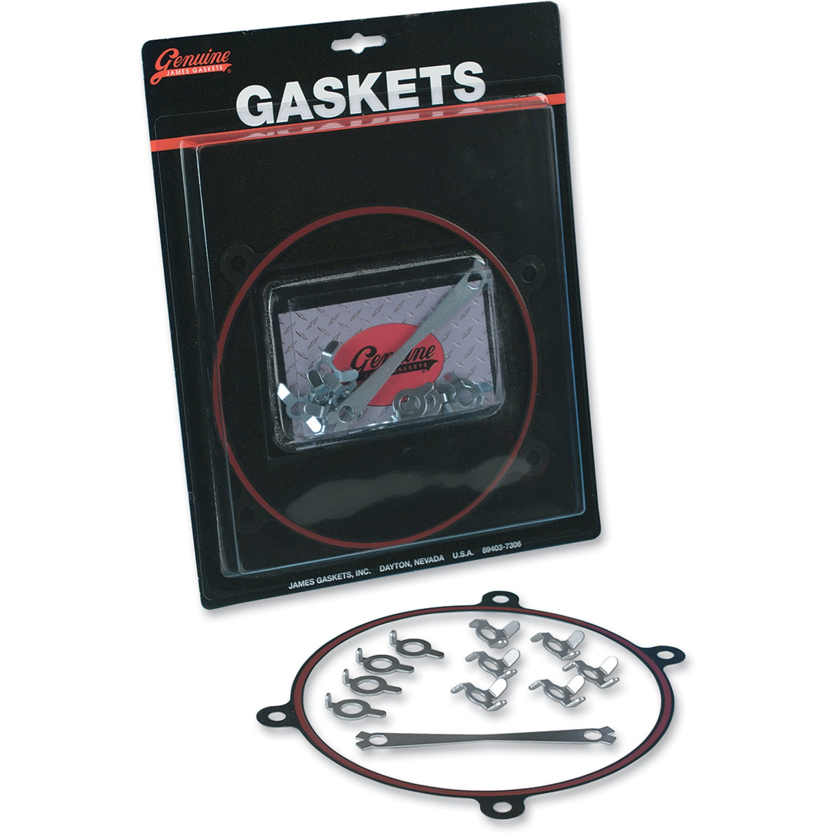 James Gasket Crankcase Saver Gasket Kit Rubber Coated Metal EVO - JGI-11125-XM For Harley Motorcycles 1984-2006