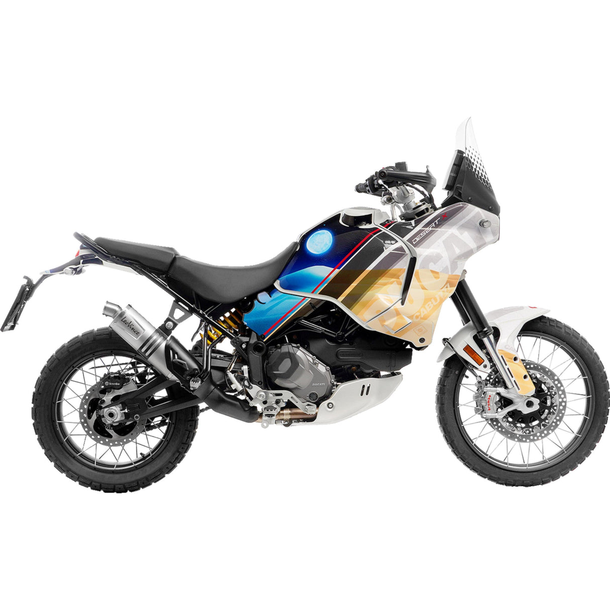 Leovince LV One Muffler - 14428EU Ducati DesertX 2022-2024