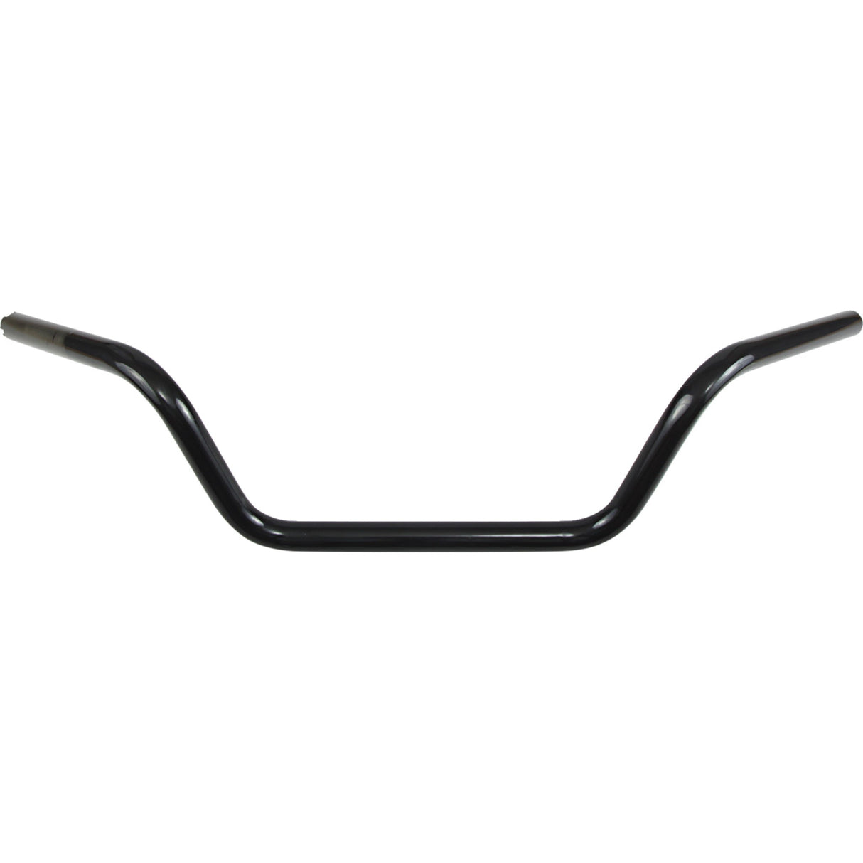 DRAG SPECIALTIES 0601-4186 1" Handlebar — Buckhorn/Low 1" Handlebar - Buckhorn Low - TBW - Black