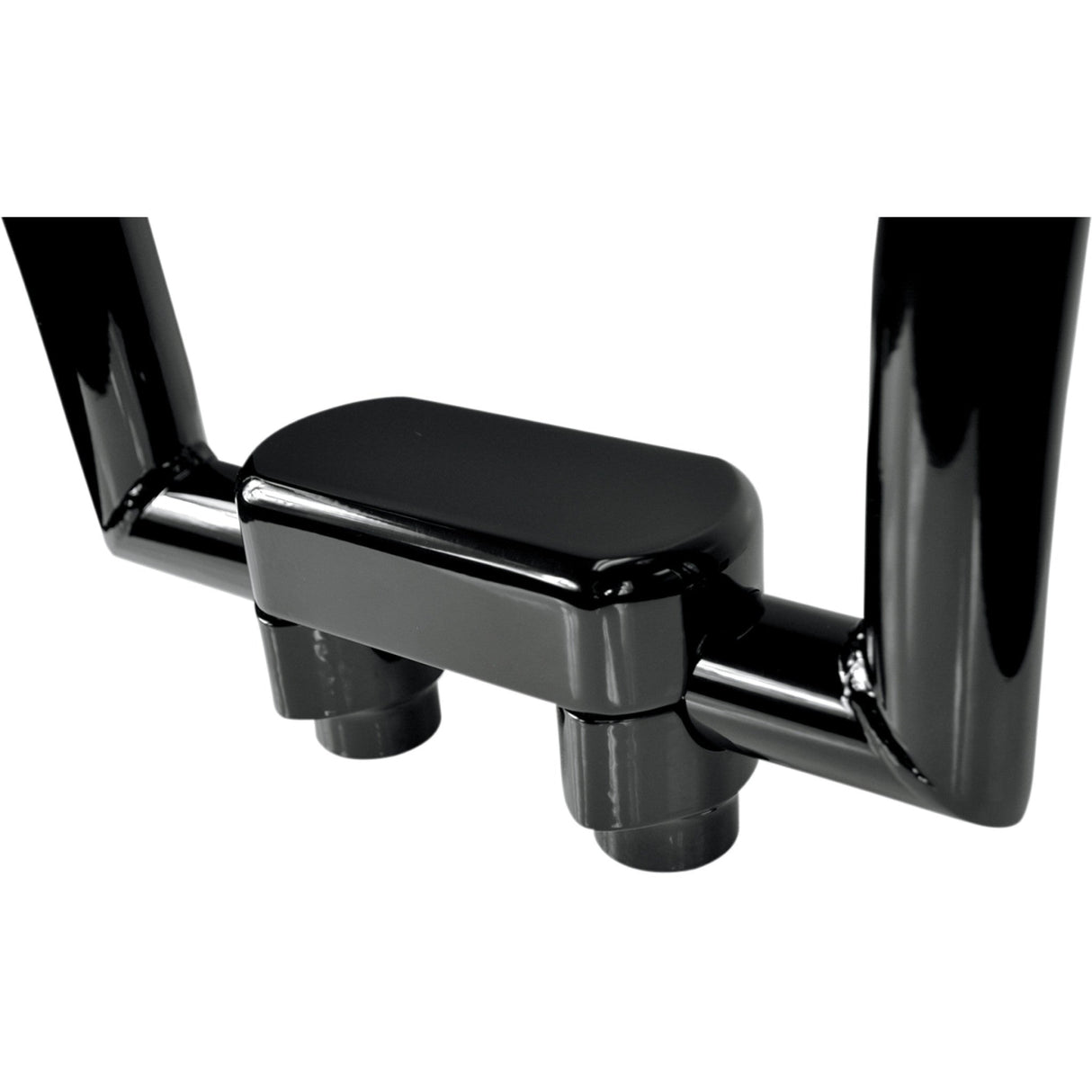 LA CHOPPERS 0602-0613 LA-7442-01B Solid Handlebar Riser & Top Clamp Kit - Risers - Solid Top - 1-1/2" - Black