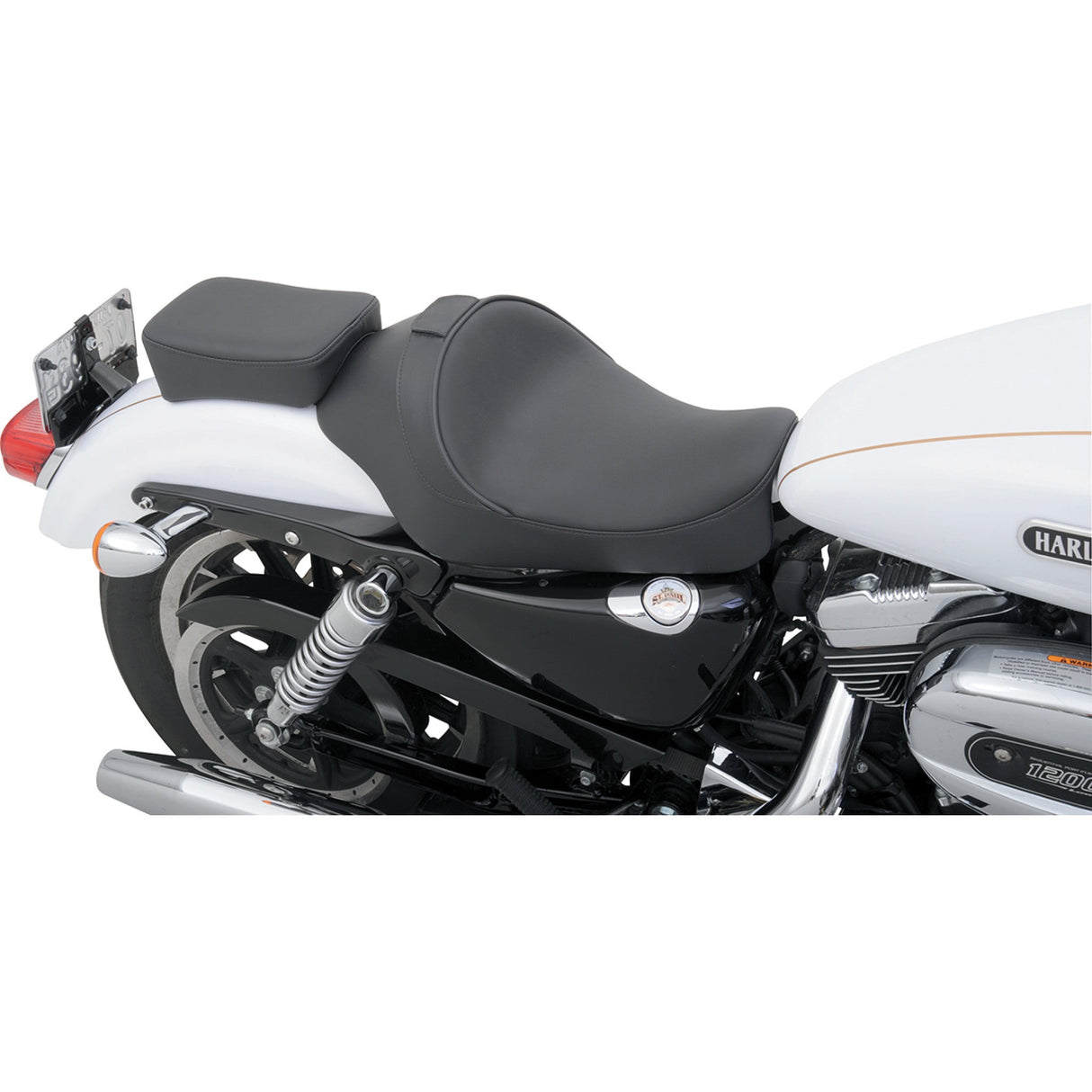DRAG SPECIALTIES Rear Solo Seat - Smooth XL '04-'22