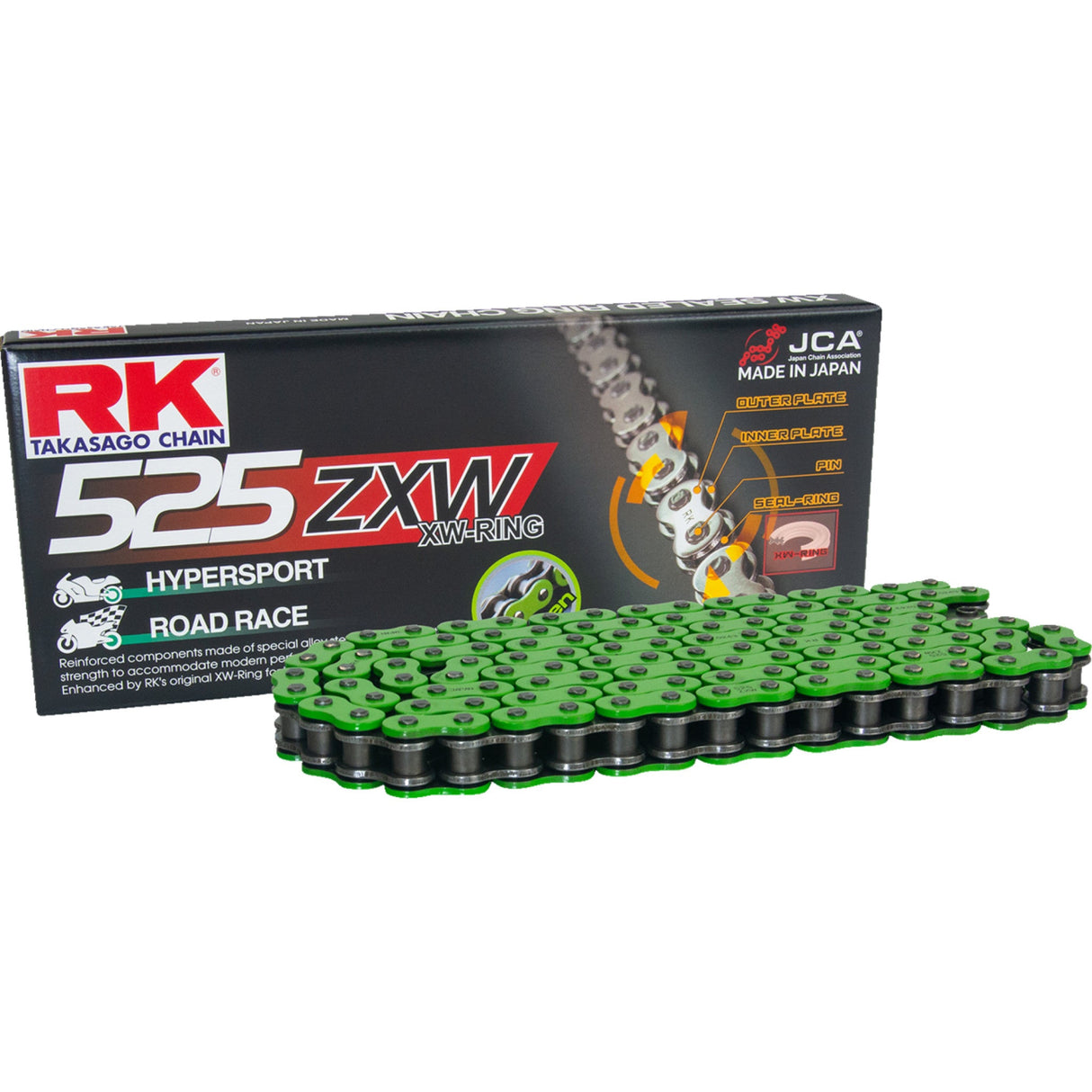 RK 1223-1927 MM525ZXW-170 525 ZXW Drive Chain 525 ZXW - Drive Chain - 170 Links - Green