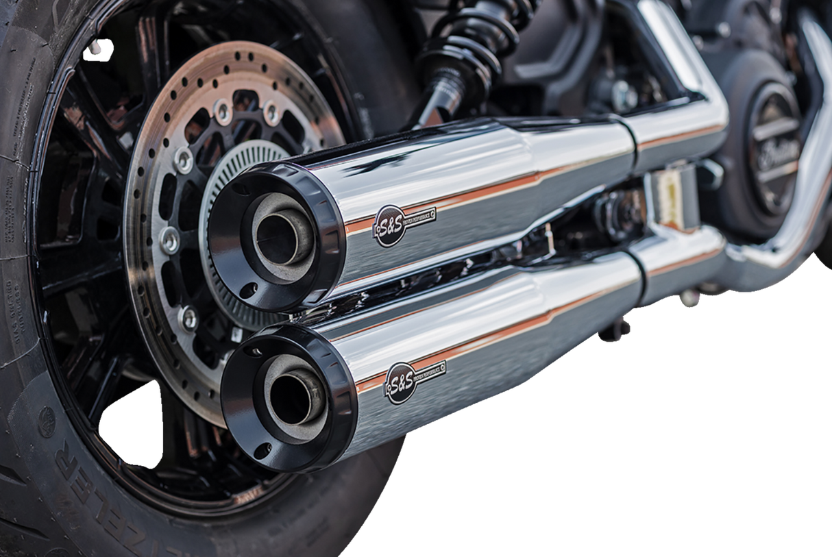 Grand National Slip-On Mufflers - Chrome - Race Only - 1811-4518