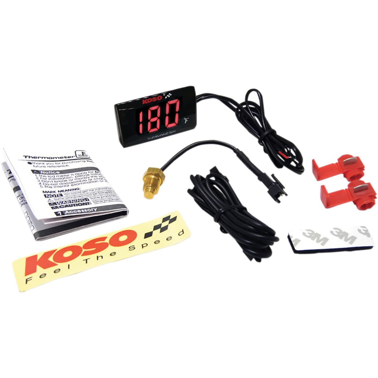 KOSO NORTH AMERICA 2212-0735 BA024R10 Super Slim Temperature Gauge