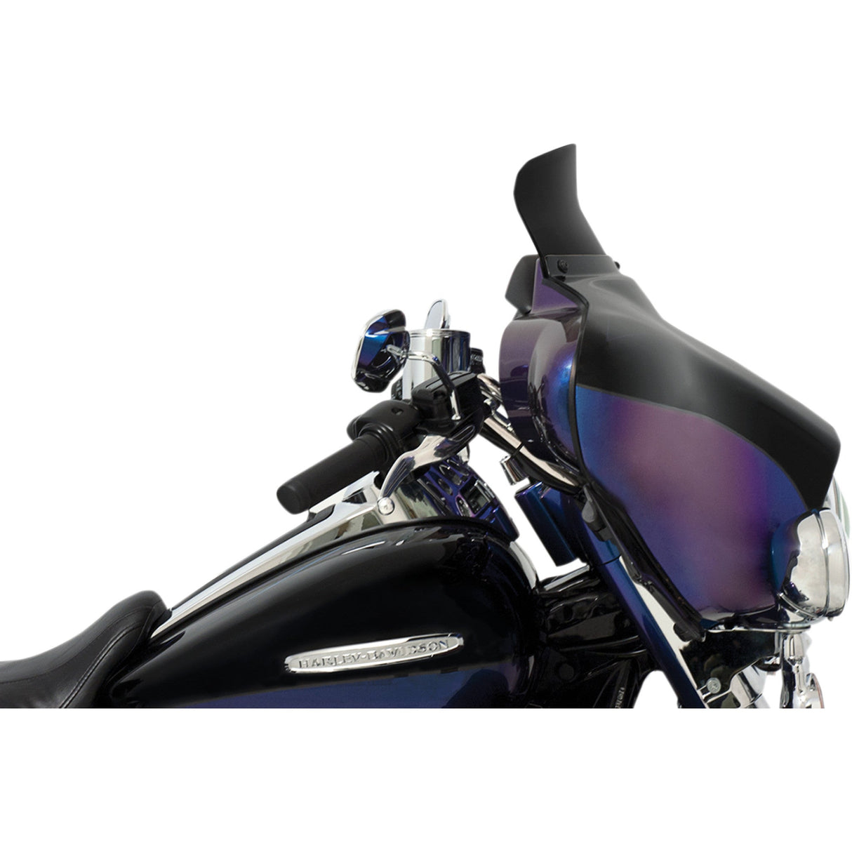 Memphis Shades Spoiler Replacement Windshield For OE Fairings 5" Dark Black Smoke - MEP84310 For Harley Touring 1996-2013