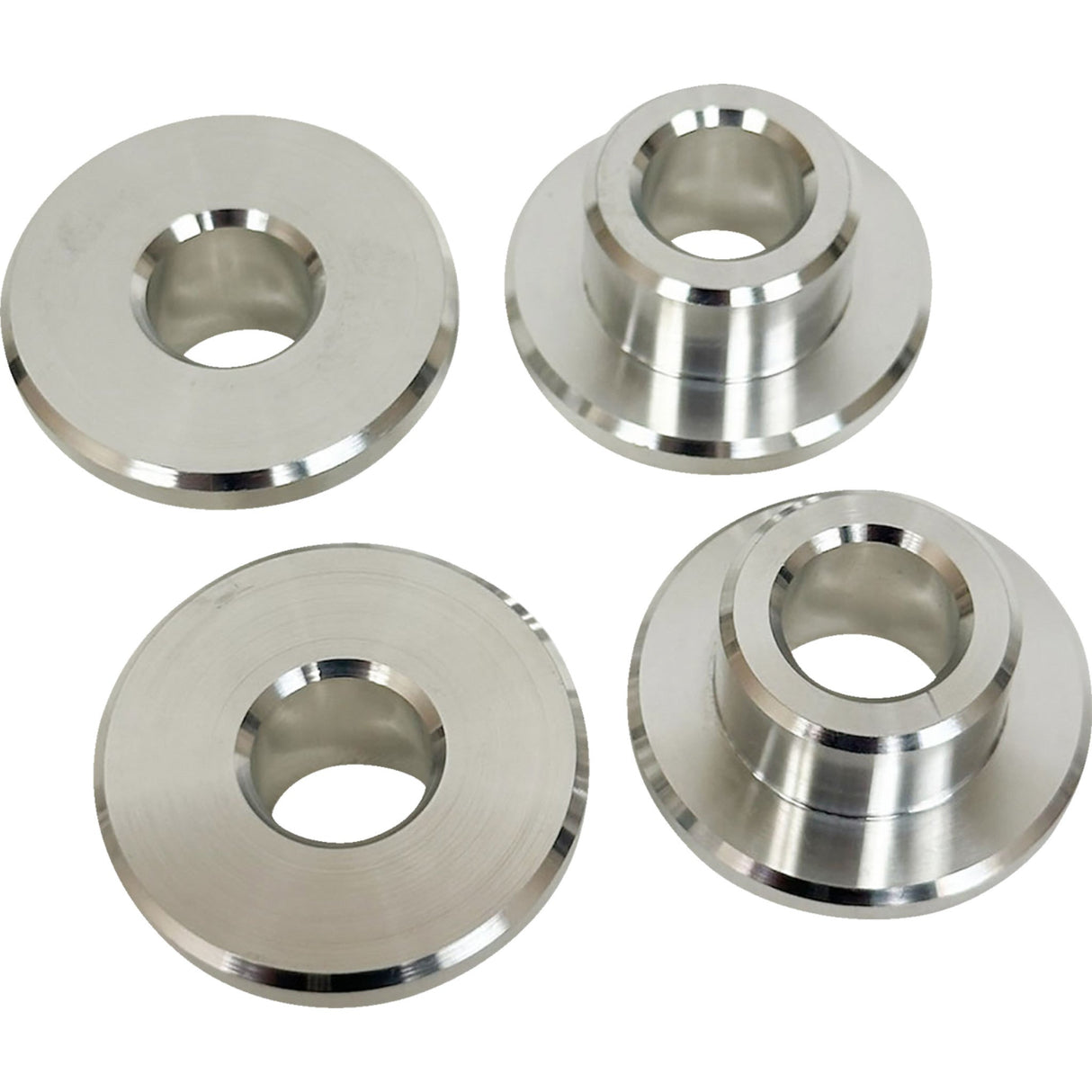 PRO-ONE Perf.mfg. Solid Riser Bushing Kit Raw Aluminum - 103060RAW For Harley Motorcycles 1983-2021