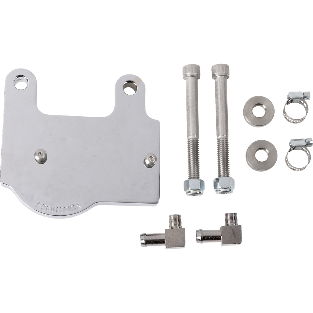 Accutronix Oil Filter Regulator Mount Kit Chrome - RM2141-C For Harley Motorcycles 1984-1999
