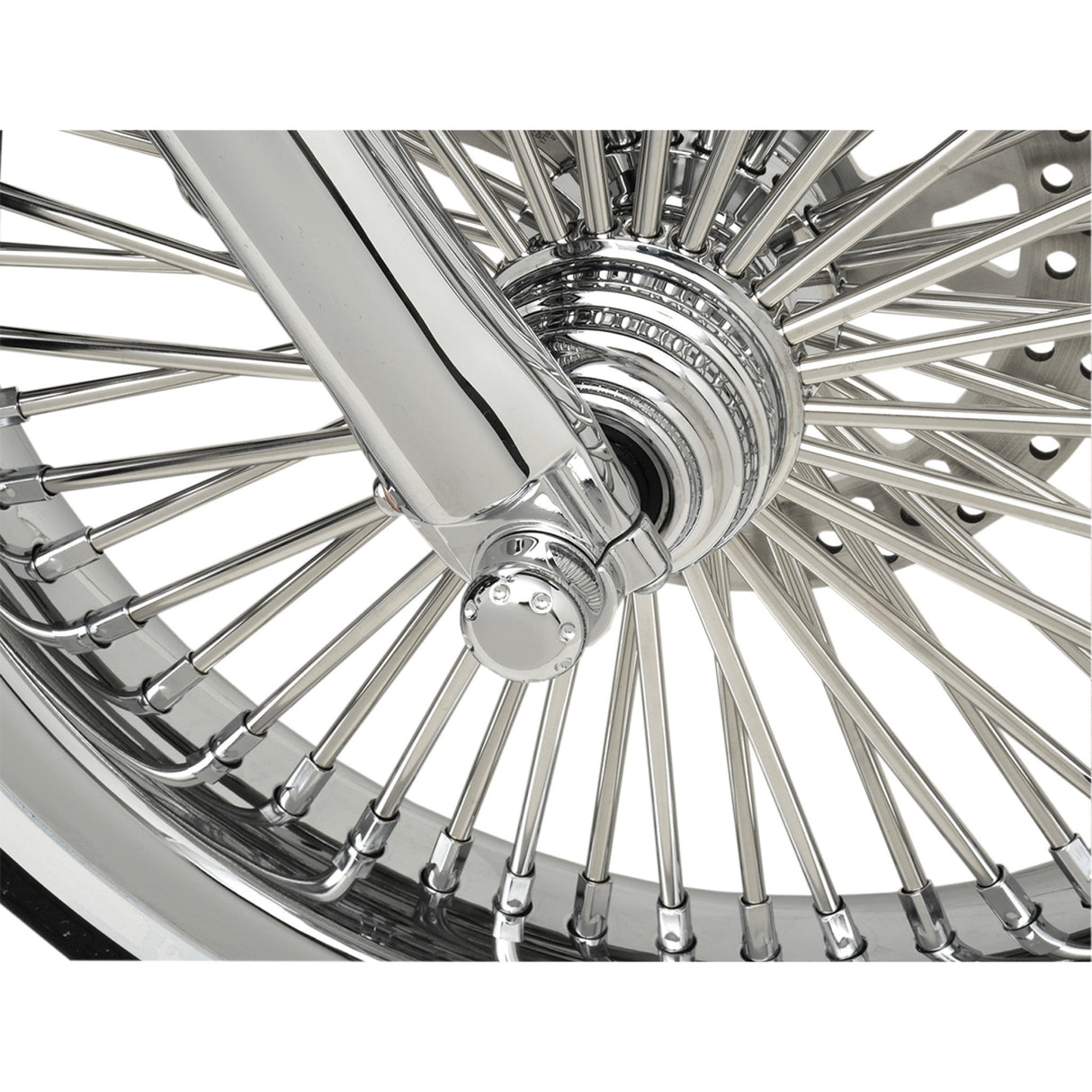 COVINGTONS 0214-0240 C0010-C Axle Cover - Axle Covers - Front - Dimpled - Chrome - Pair - '08-'23