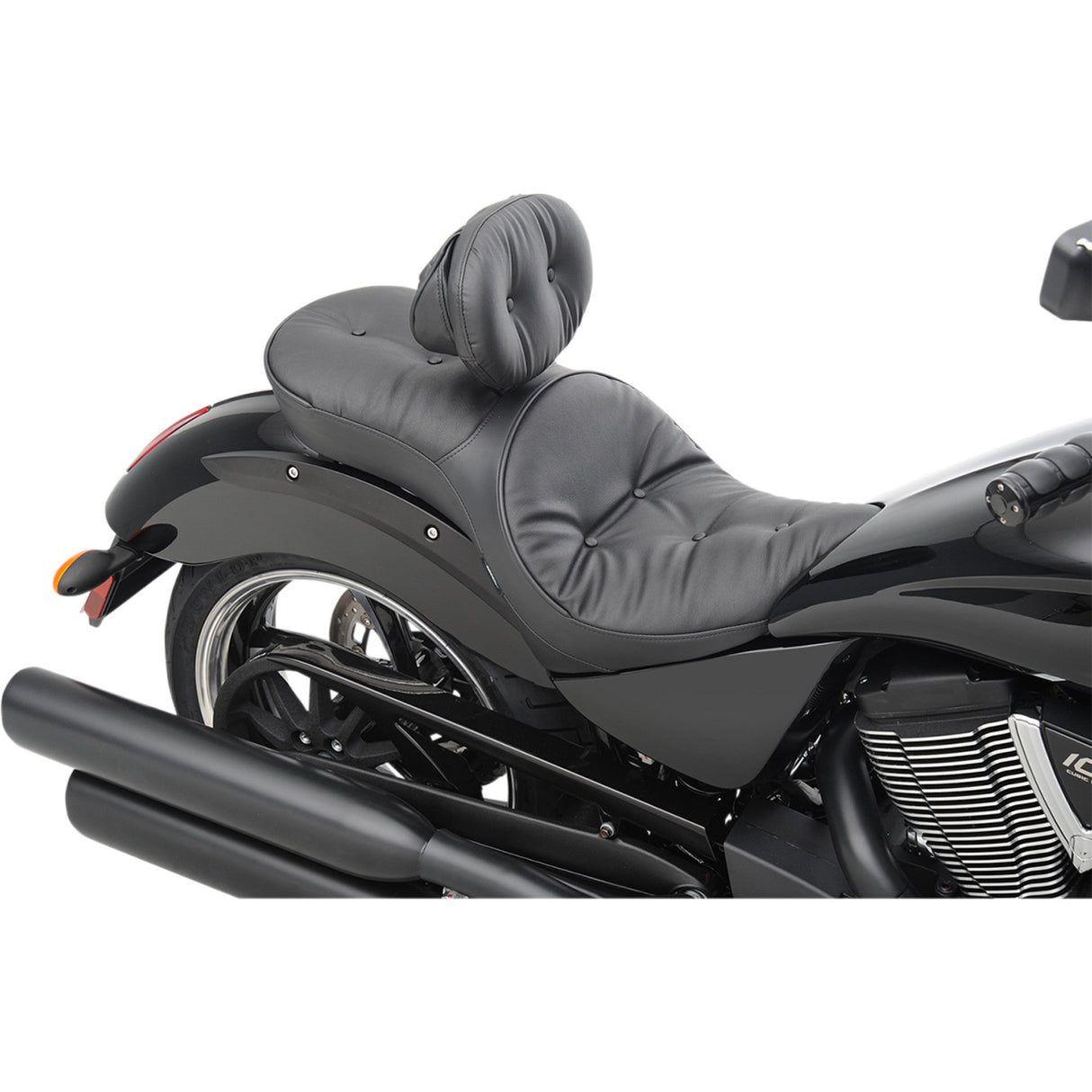 DRAG SPECIALTIES Ez Glide II™ Backrest Compatible Low-Profile Leather Touring Seat Driver's - Vegas