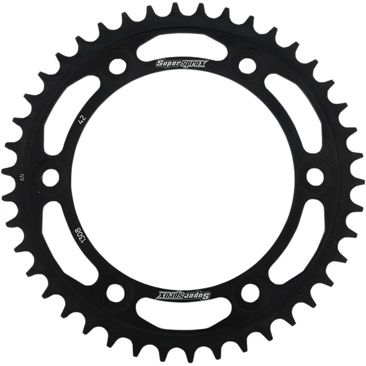 SUPERSPROX 1210-1872 RFE-1308-42-BLK Racing Steel Rear Sprocket Rear Sprocket - 42 Tooth