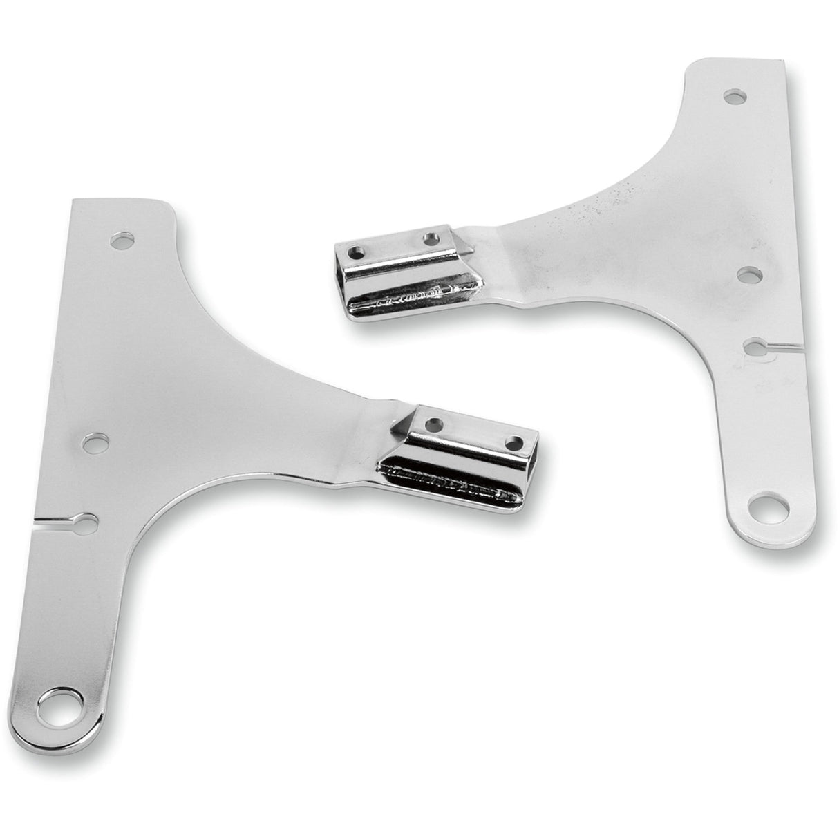 CYCLE VISIONS 1504-0010 CV-8075 Sissy Bar Side Plates Side Plates - FXSTD - Chrome