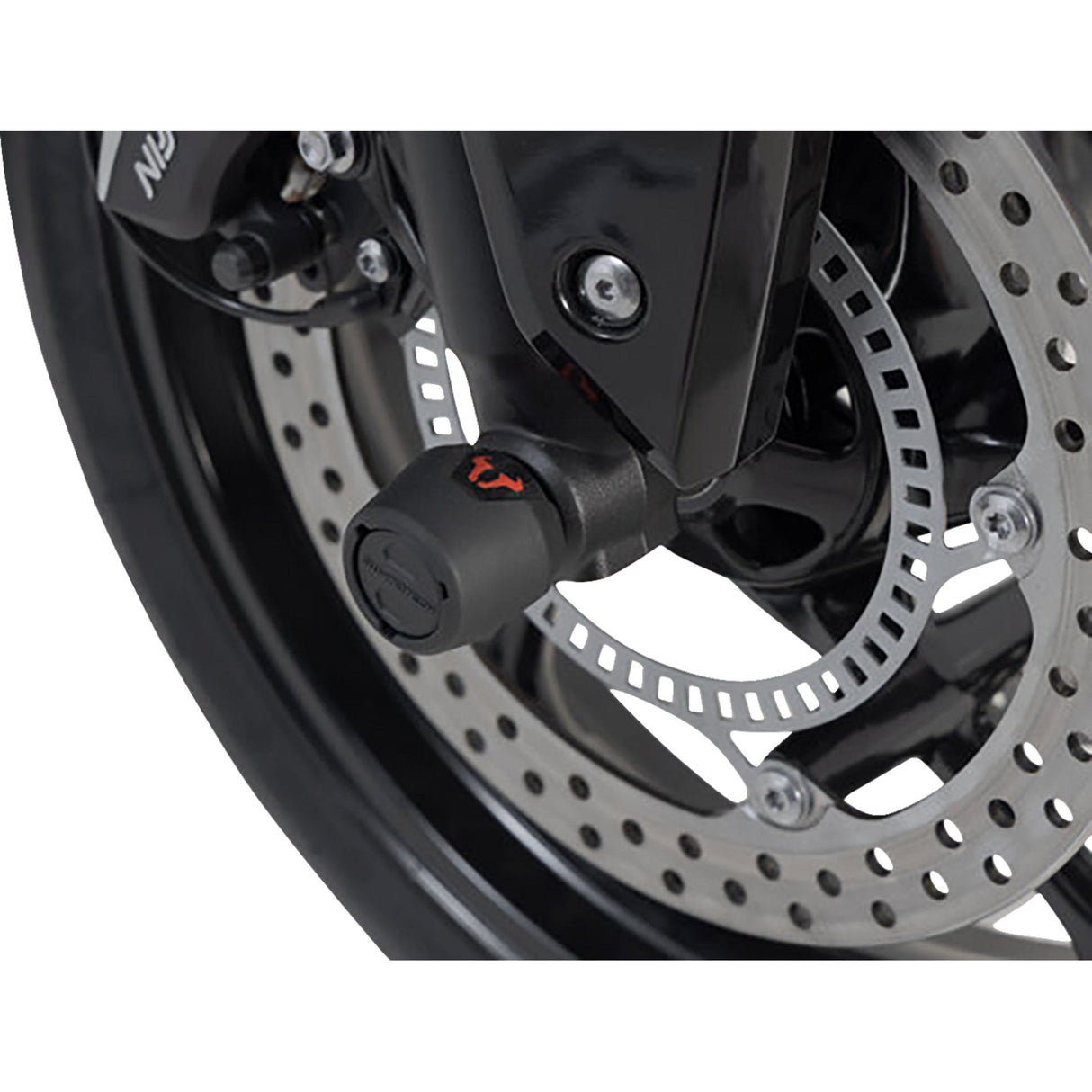 SW-MOTECH 0505-2215 STP.11.176.10501/B Front Axle Slider Axle Sliders - Front - Set - Triumph 660/675/765