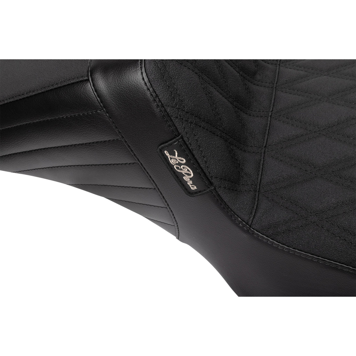 LePera Kickflip Daddy Long Legs Seat Double Diamond With Gripp Tape - LV-597DLDDGP For Harley Touring 2023-2026