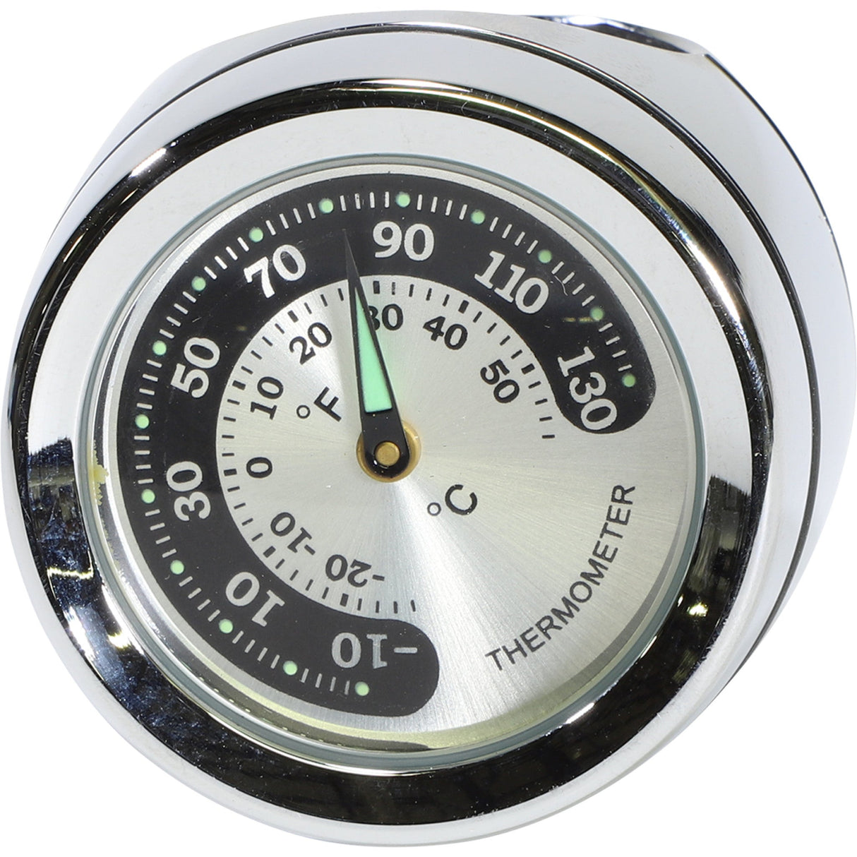 DRAG SPECIALTIES Handlebar Mounted Accessories Mount Thermometer - Chrome For Bar