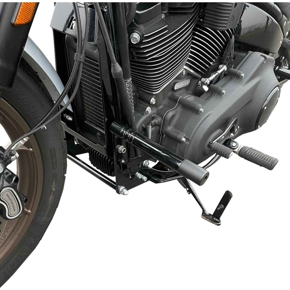 KODLIN USA 0505-2348 K59515 M8 Softail Engine Guards - Front - Black - Softail
