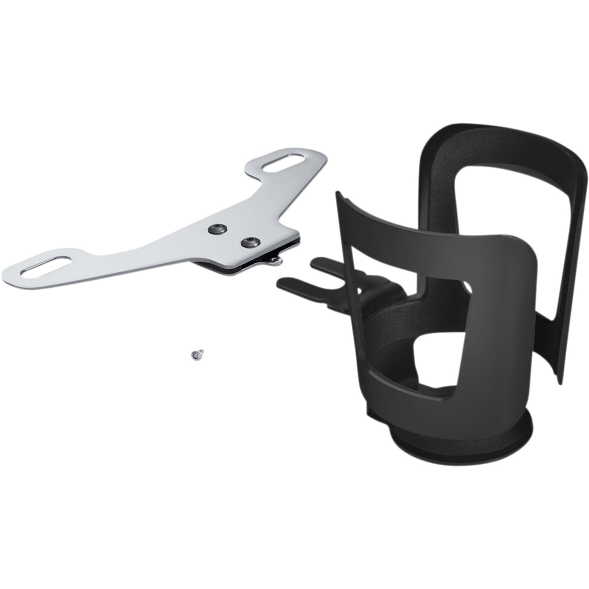 Show Chrome Passenger Beverage Holder Black - 52-836BK For Honda Motorcycles 1988-2024 | Can-Am Spyder 2010-2024