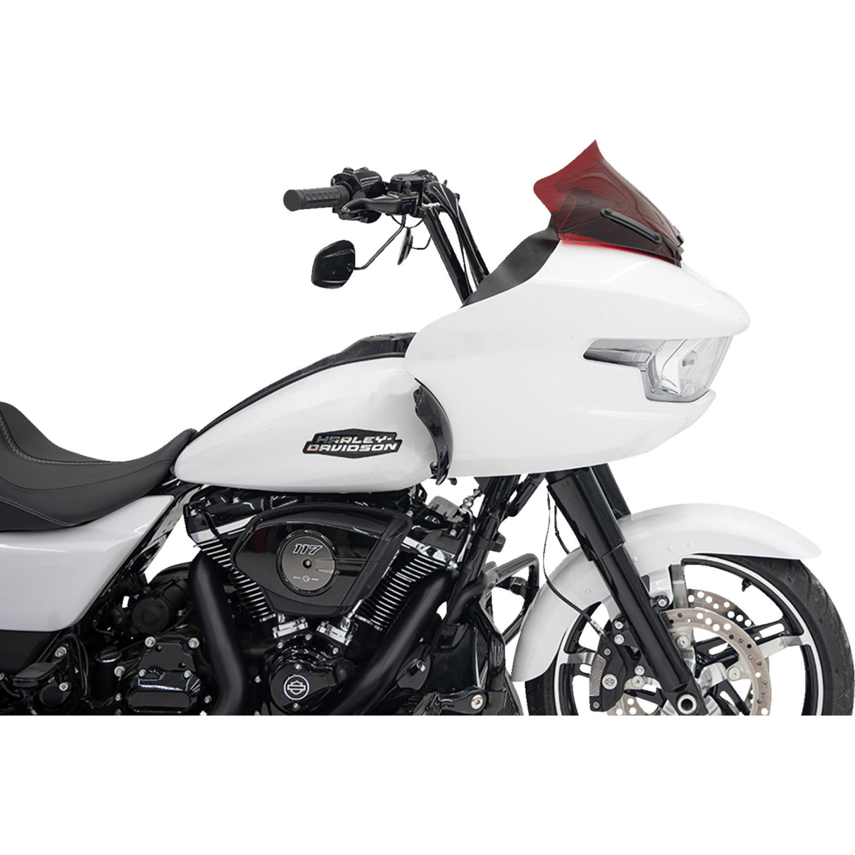 Klock Werks Kolor Flare® Windshield 10" Red - KWW-01-0715 For Harley Road Glide 2023-2026