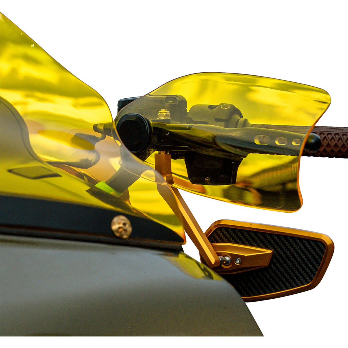 KLOCK WERKS 0635-2827 KWS-01-0131-23 Flare® Handguards '23-'25 harley-davidson - yellow