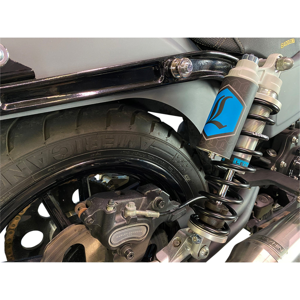 LEGEND SUSPENSION 1310-1948 1310-1948 Legend REVO ARC Piggyback Coil Suspension for FXR Models - REVO ARC Piggyback Shocks - Standard - Clear - 14" - '84-'00 FXR
