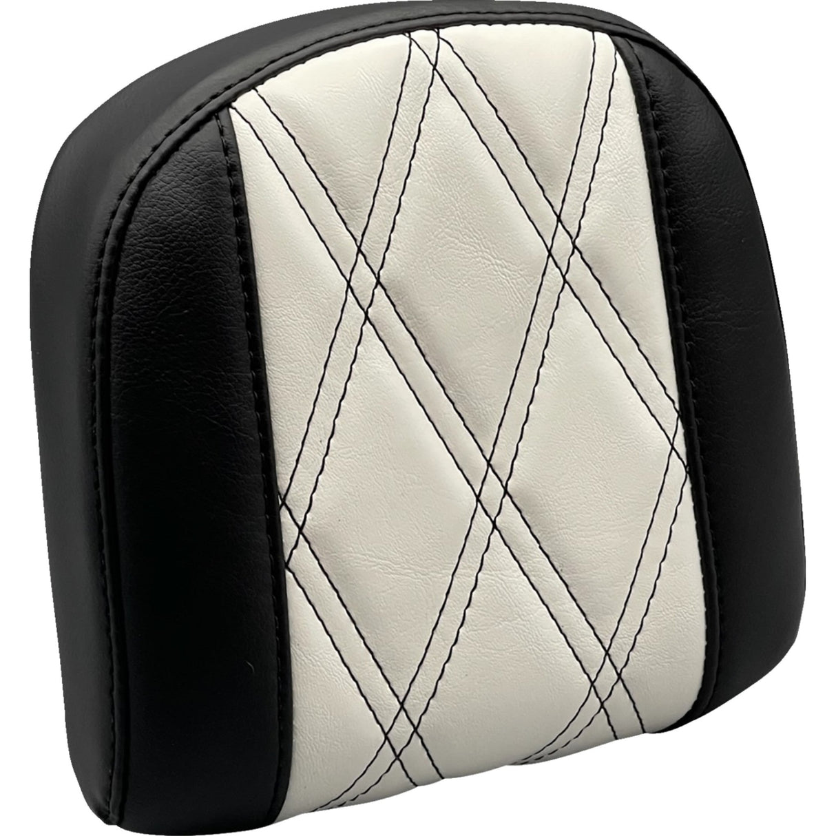 LE PERA 0801-1527 L-SBP03GT/HR1 Sissy Bar Pad - Small - GT1/HR1 Inlay - Black/White