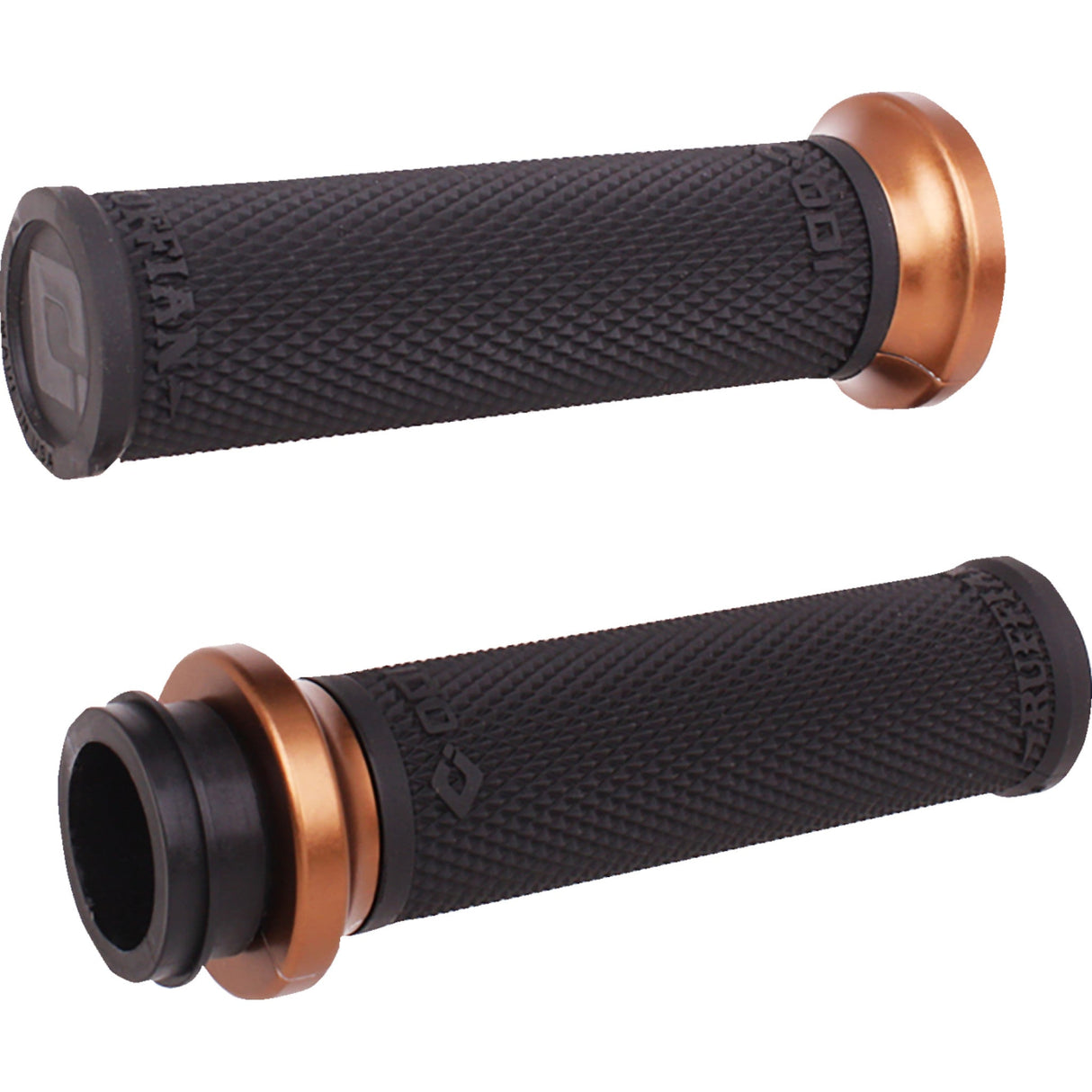 ODI Ruffian Lock-On Street Grips TBW Black Bronze - V30HTWB-Z For Harley Motorcycles 2008-2024
