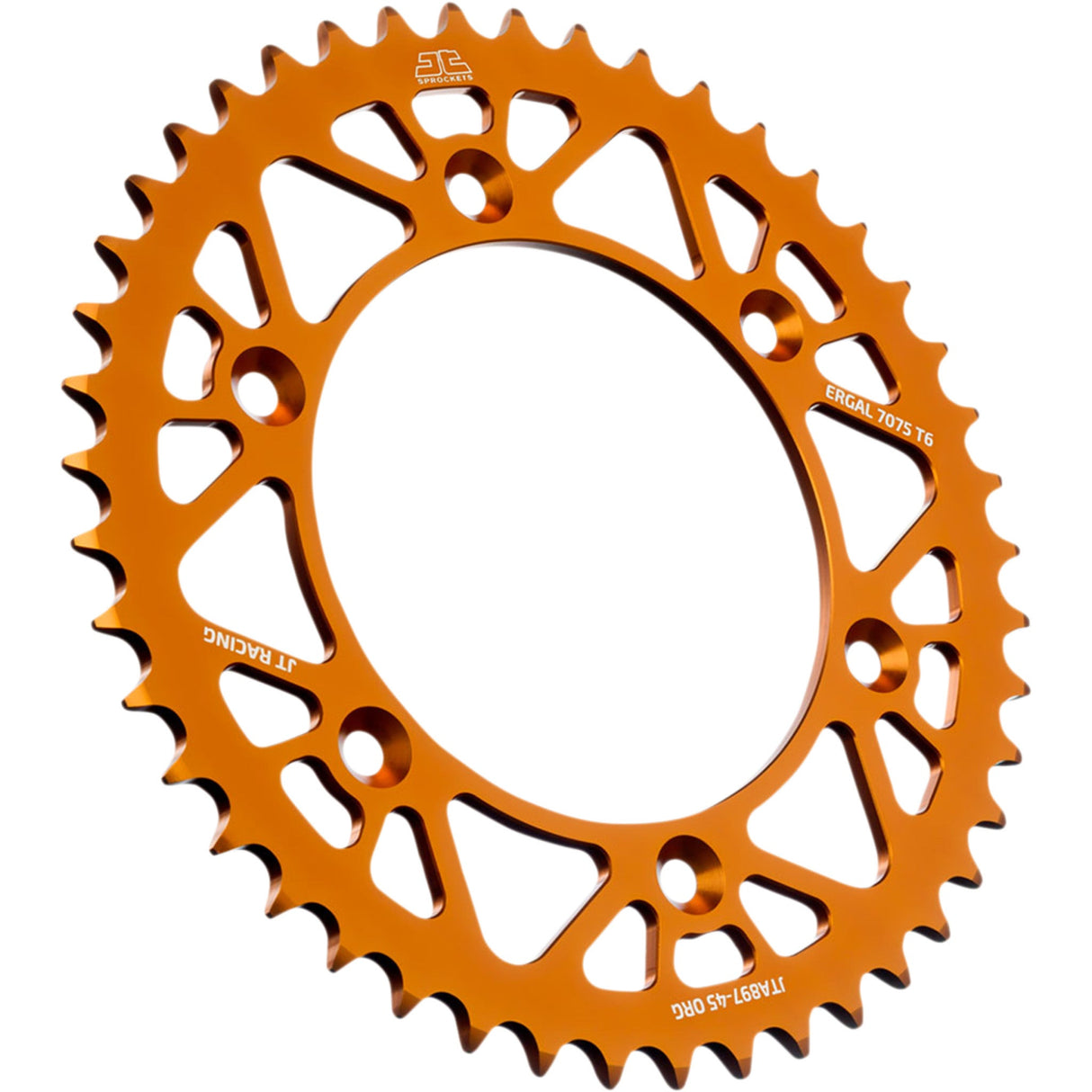 JT Sprockets RaceLite Aluminum Rear Sprocket Orange 45-Tooth - JTA897.45ORG Husaberg Dirt Bikes 2000-2008
