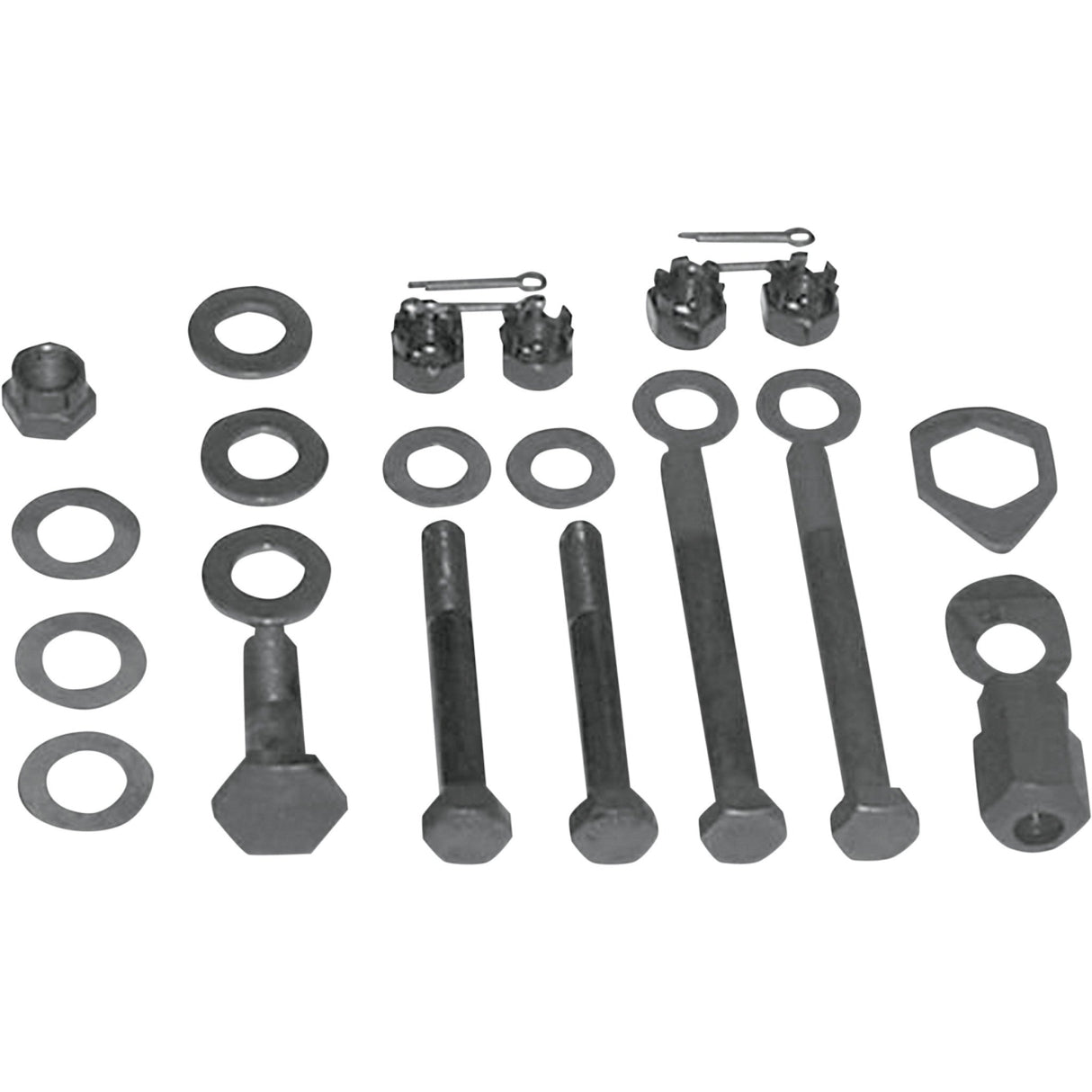 Colony Motor Mount Bolt Kit Parkerized Big Twin - 9627-19 For Harley Touring 1936-1969