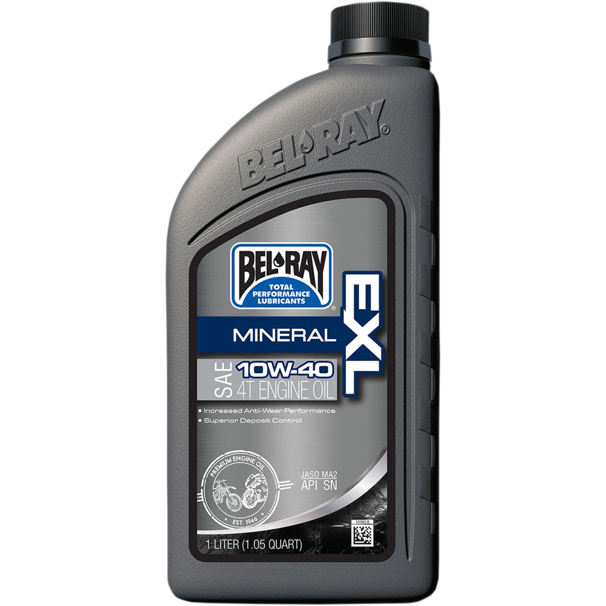 BEL-RAY 3601-0147 99090-B1LW EXL Mineral 4T Engine Oil EXL 4T Mineral Oil - 10W-40 - 1L