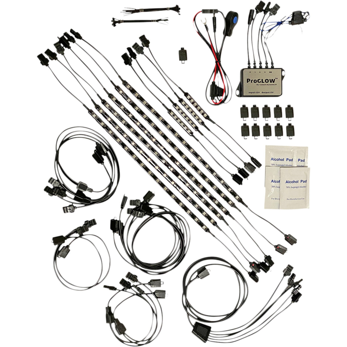 Custom Dynamics ProGLOW™ Color Changing LED Accent Light Kit Full Bike Universal - PG-FULL-KIT