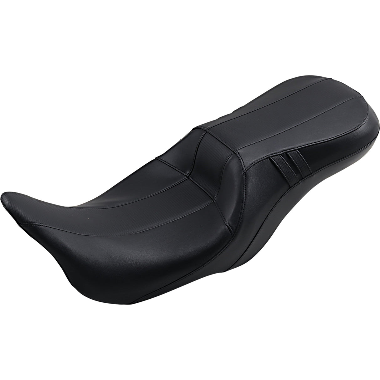 LePera Outcast GT Seat 2-Up Without Backrest Black Carbon Fiber Inlay - LK-997GT3 For Harley Touring 2008-2023
