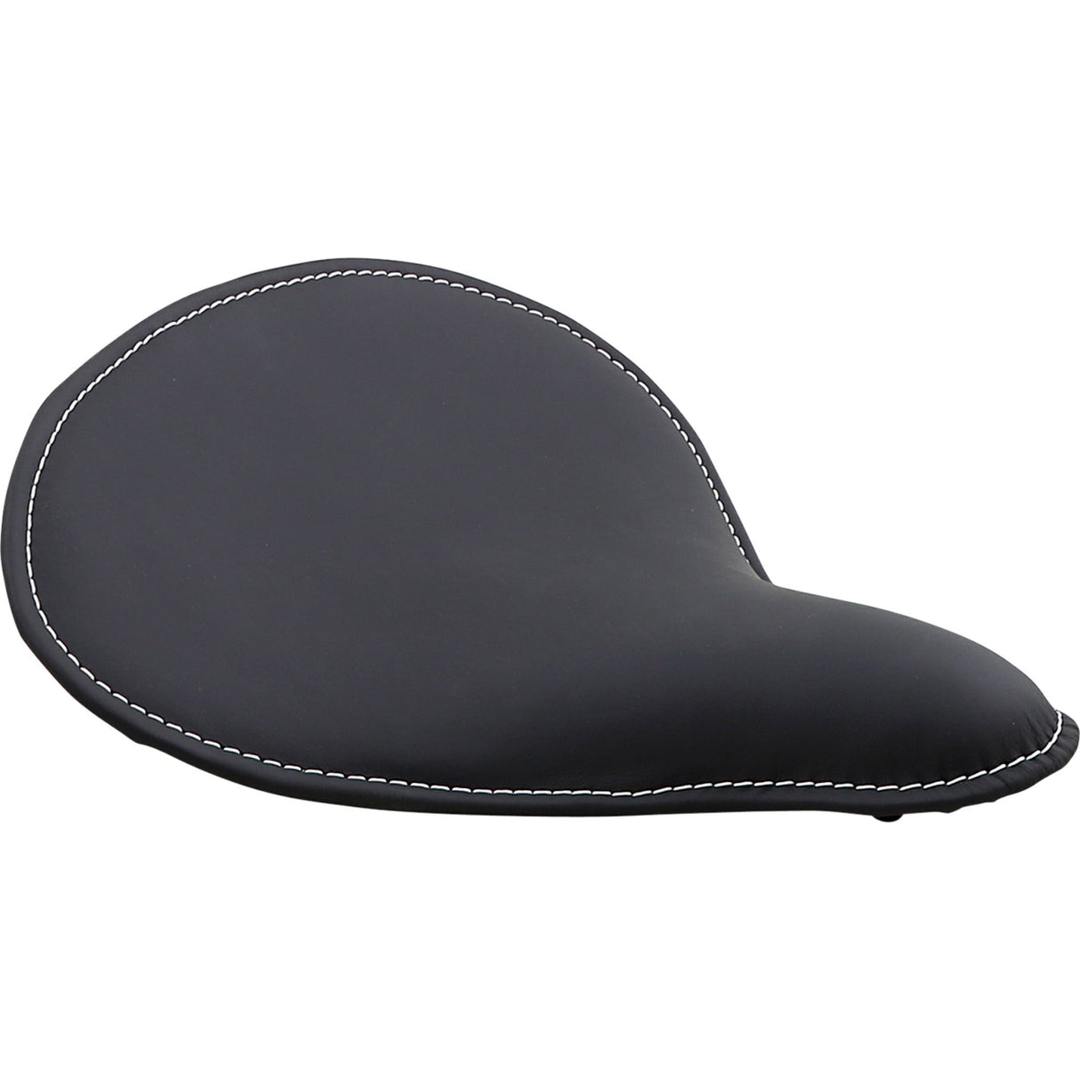 DRAG SPECIALTIES SEATS 0806-0055 Large Low-Profile Spring Solo Seat Spring Solo Seat - Large - Low-Profile - Black w/ White Perimeter Stitch