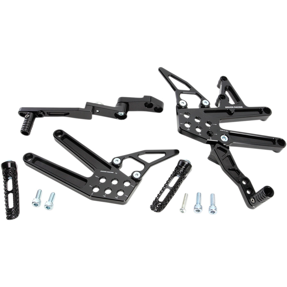 Driven Racing TT Rearset - DRP-731-BK Suzuki 1000 2017-2025