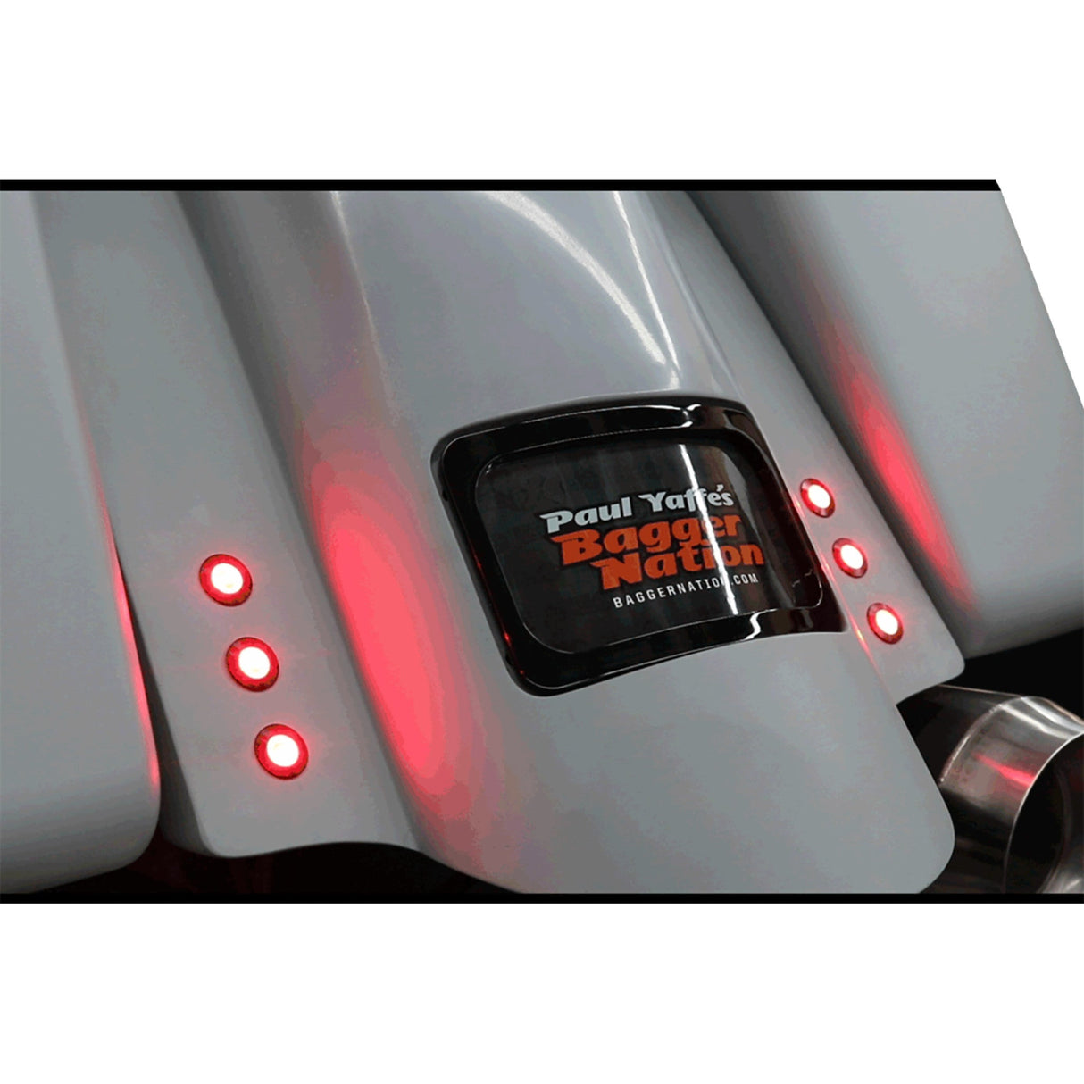 PAUL YAFFE BAGGER NATION 2020-2166 PYO:BOLTS-TB-B Thunder Bolt Taillights - Brake/Run/Turn Signal - Black