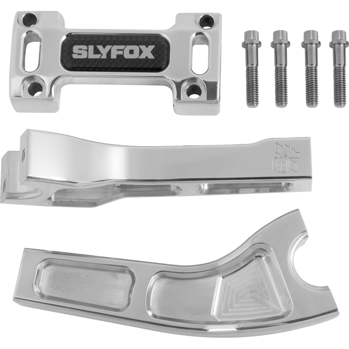 SLYFOX 0602-1542 SF-1004-06-R Handlebar Riser Kit pullback - 1-1/8" clamping - 6" rise - raw
