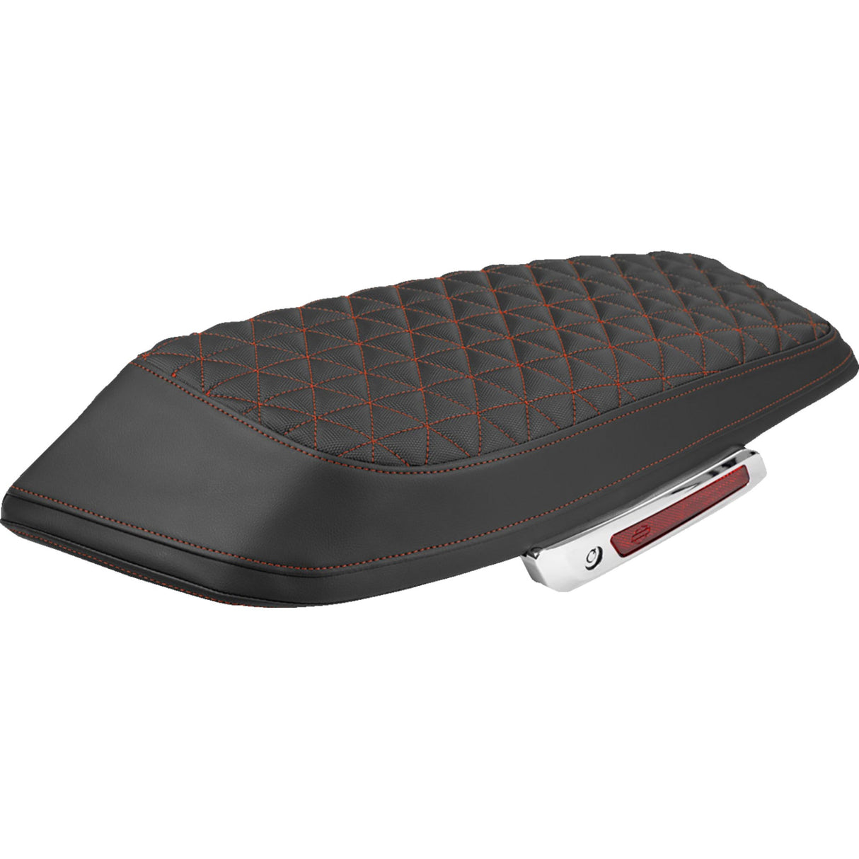 SADDLEMEN 3501-2365 L870-23-21104 Saddlebag Lid Covers tri-gripper - red stitch - flh/flt '23-'25