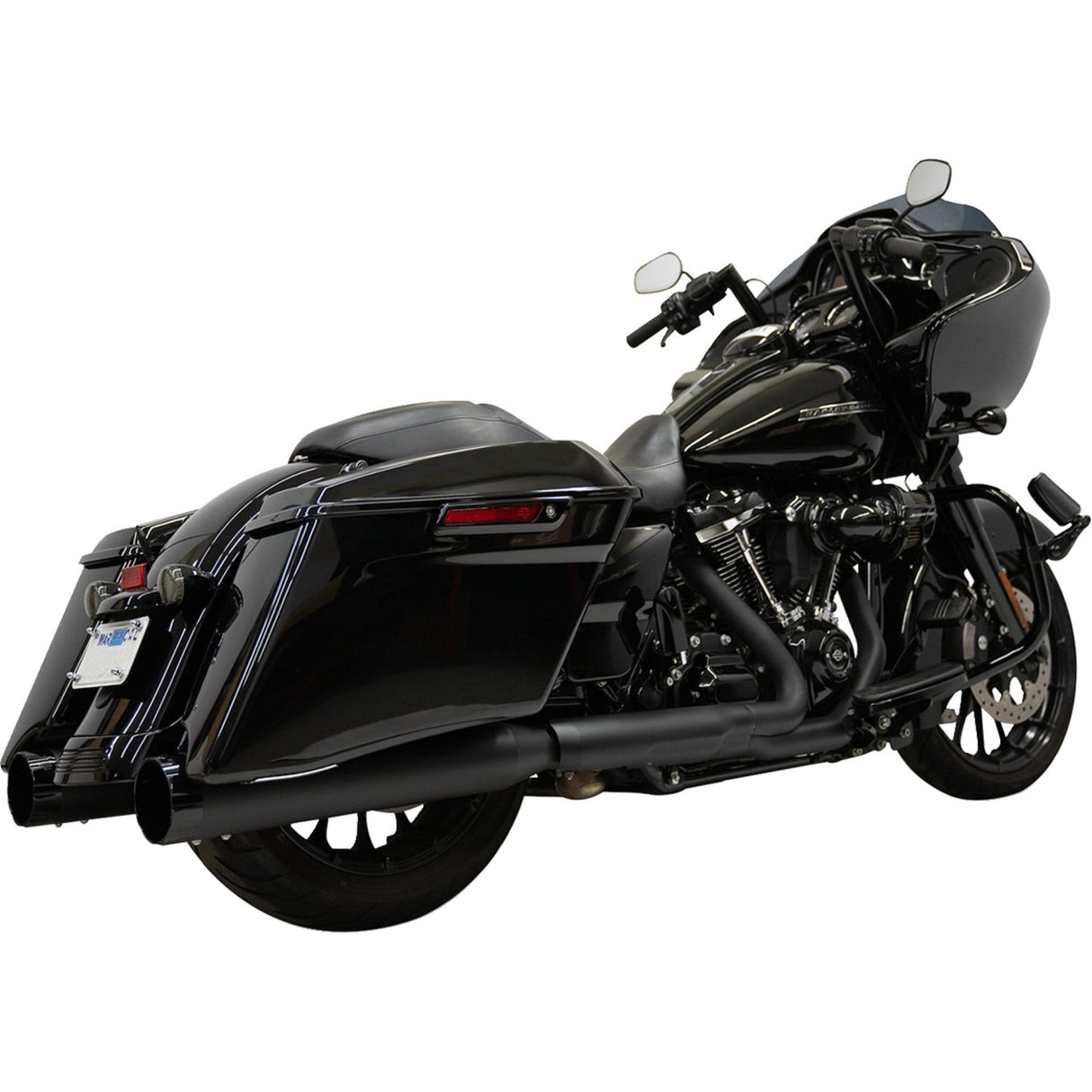 Bassani Xhaust 4-1/2" Slip-On Mufflers Black - 1F745B For Harley Touring 2017-2026