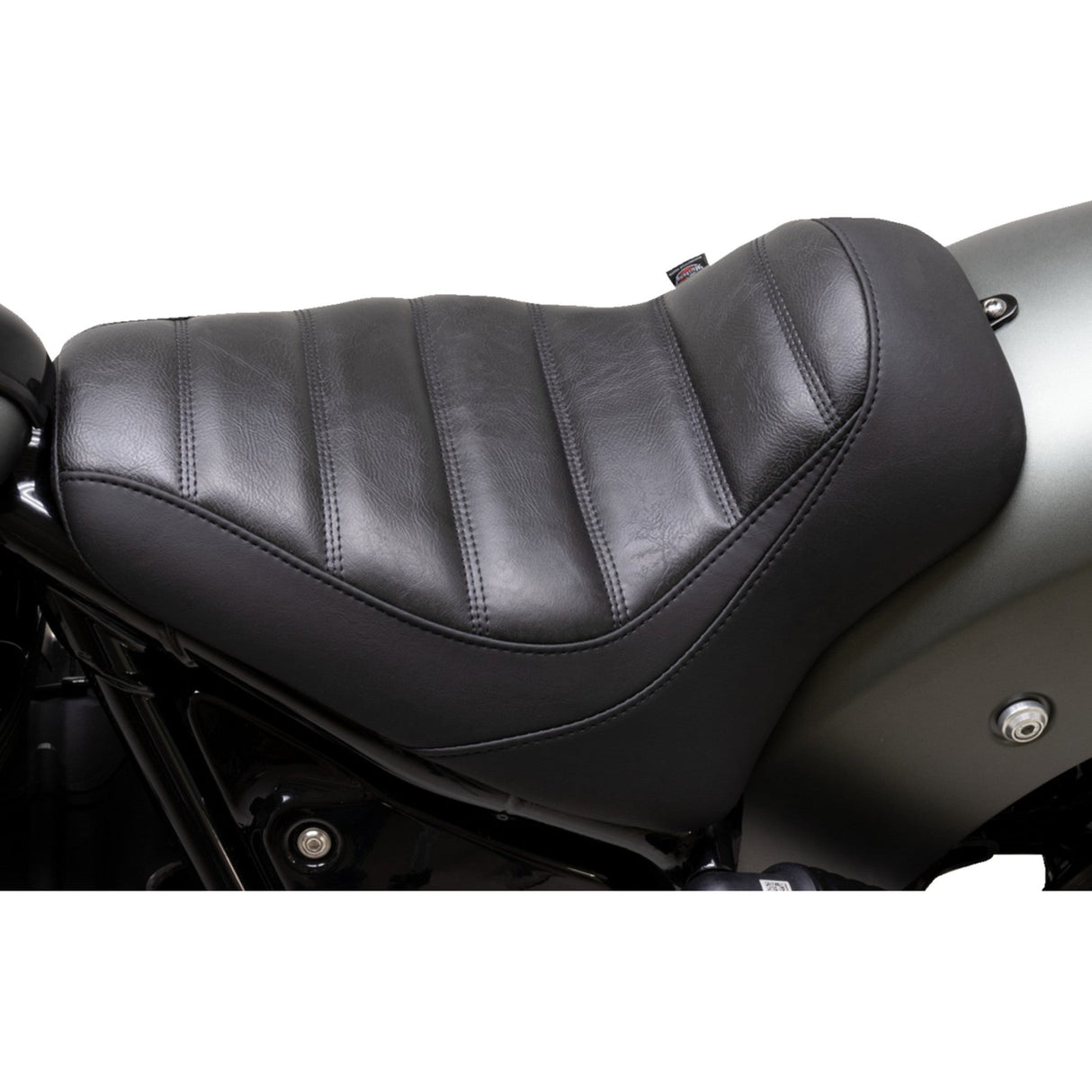 MUSTANG 0810-2380 88200 Runaround Solo Seat Runaround Seat - Solo - Black - Tuck-n-Roll - Chief '22-'24
