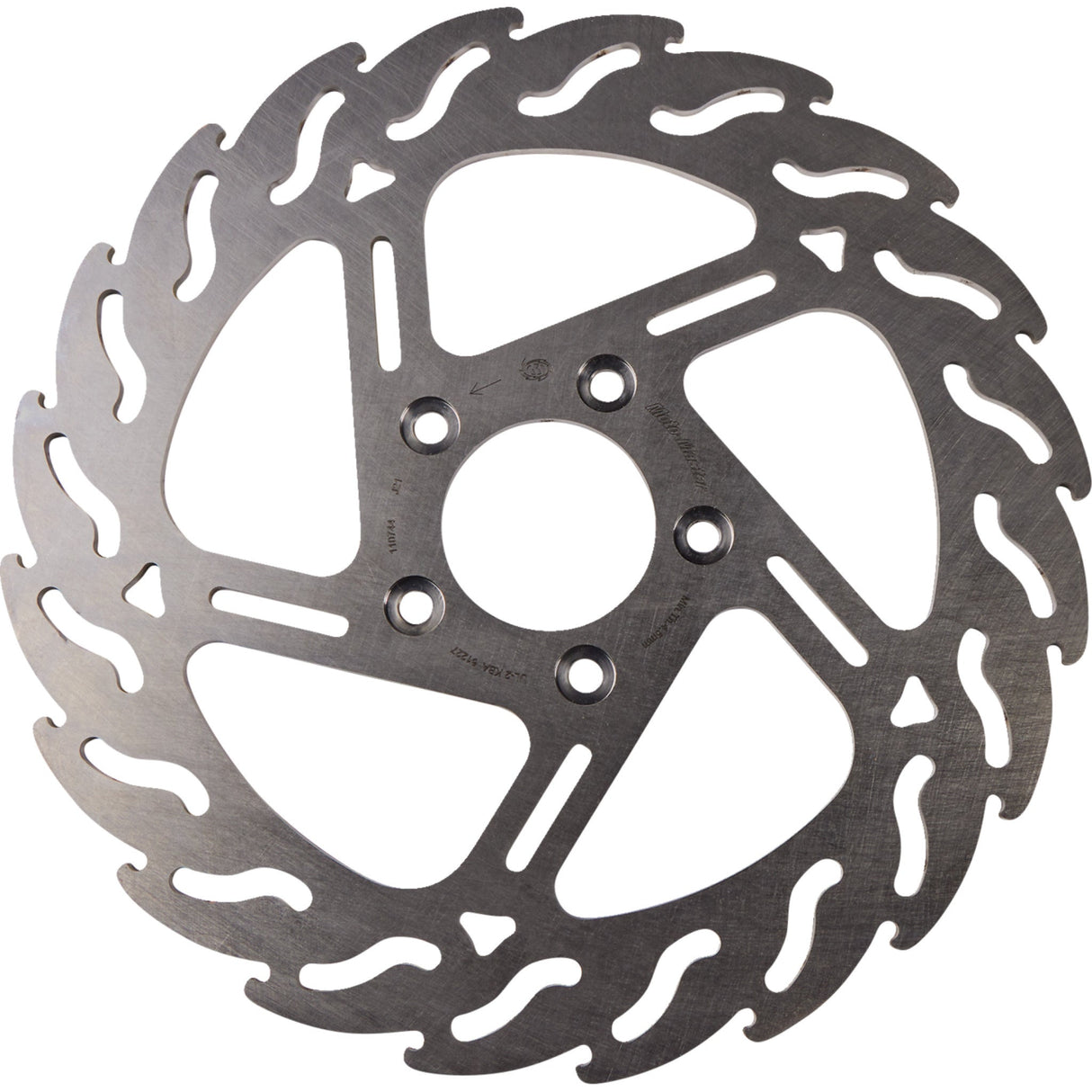 Moto-Master Flame Fixed Brake Rotor Front Left Flame - 110744-PU For Harley Motorcycles 1999-2014