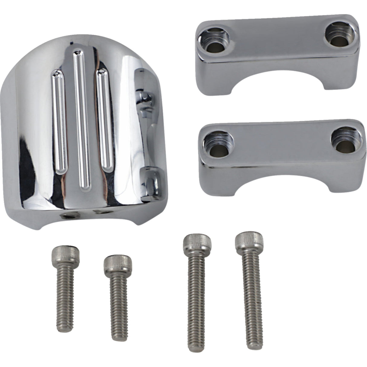 DAKOTA DIGITAL DS-373871 BKT-5001 Speedometer Mount - Chrome Clamp Mount - For 1" T-Bar/Riser Handlebar