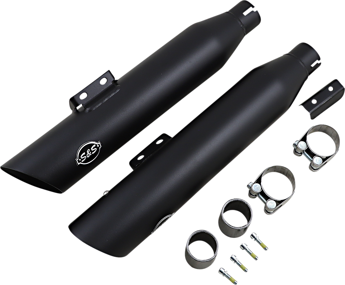 Slash Cut Mufflers - 50 State - Black - 1801-1474