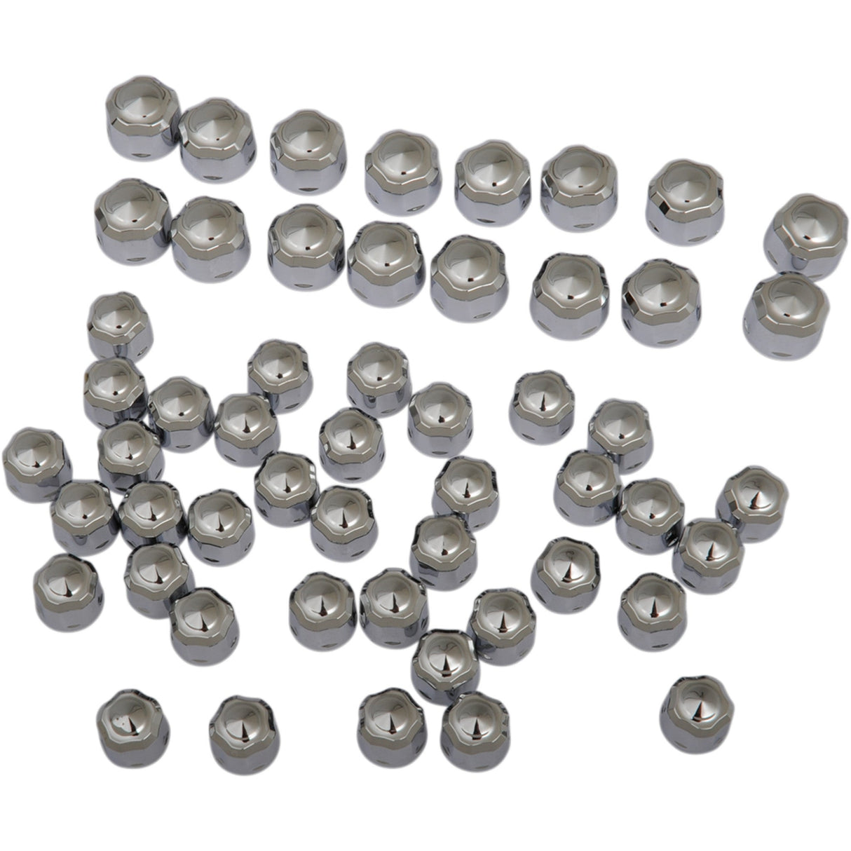 Ciro Engine Bolt Cover Caps Crown Diamond-Cut Chrome M8 - 70021 For Harley Motorcycles 2014-2026