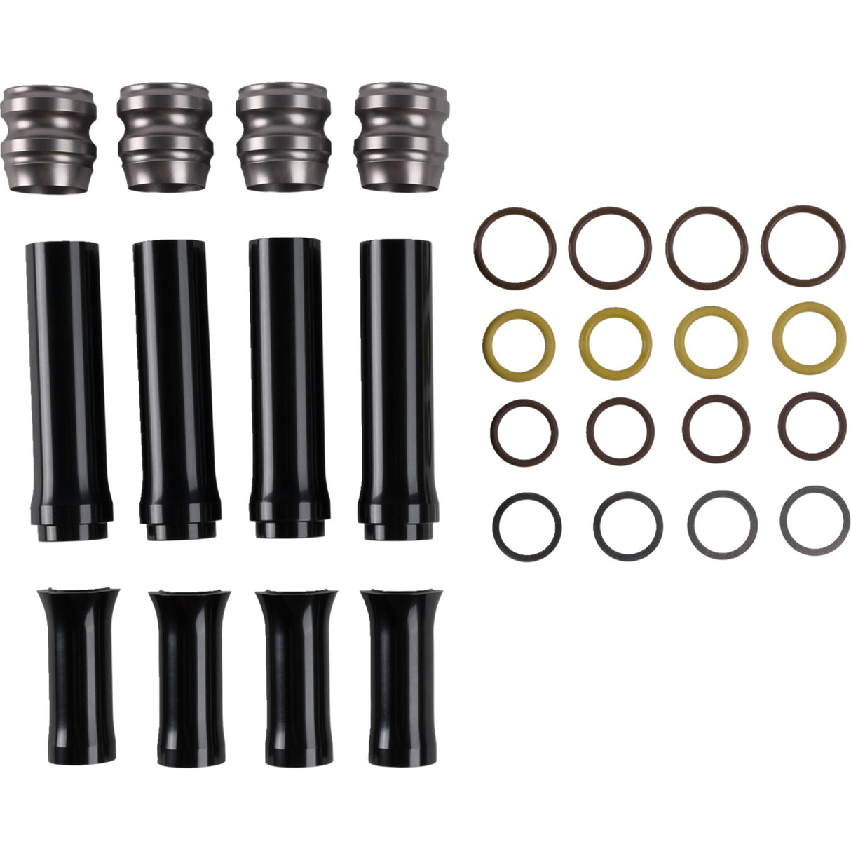 ARLEN NESS 0925-1321 03-637 Pushrod Tube Cover Kit - 10 Gauge® - Titanium - M8