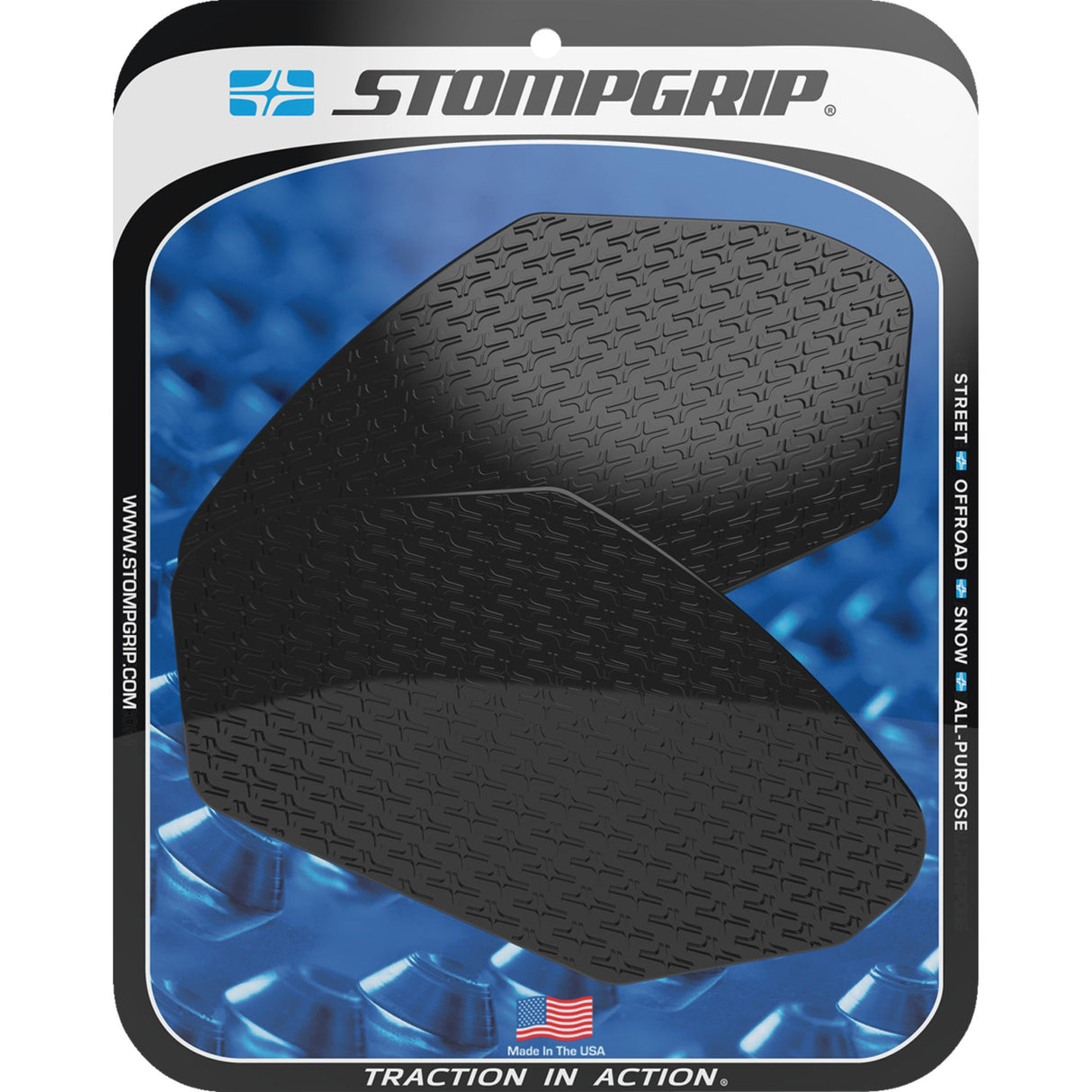 STOMPGRIP 4320-2652 55-14-0140B Icon Profile Traction Pad Tank Grips Traction Pad Tank Grips - Icon - Black - Ninja 650 | Z 400/650