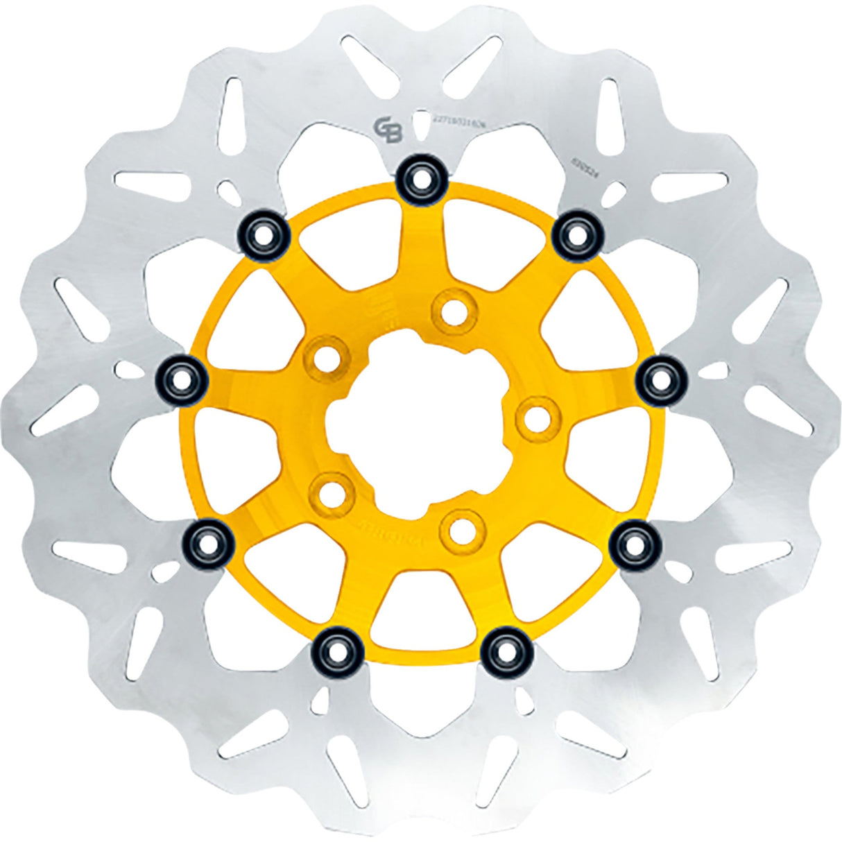 Gbrakes Wave® Brake Rotors Front Gold - GBDU005 For Harley Motorcycles 2000-2014