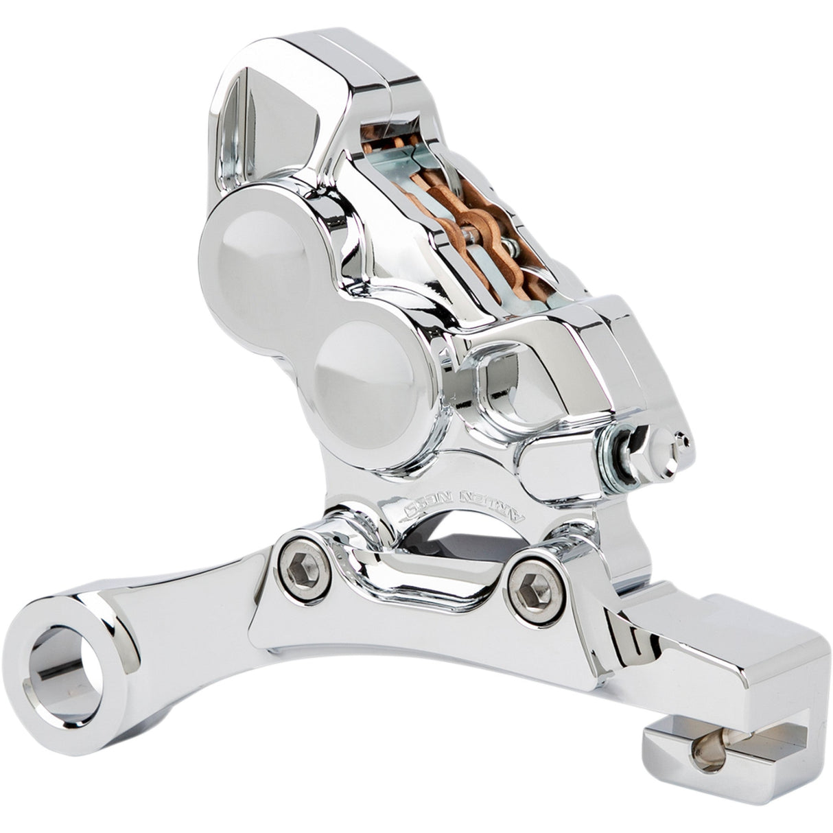 ARLEN NESS 1701-0626 02-324 Ness Tech Four-Piston Caliper - 4-Piston Caliper - Rear - 11.8" - Chrome