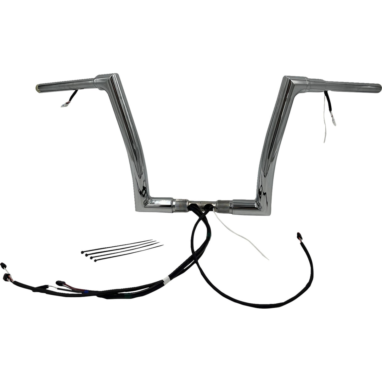 FAT Baggers INC. EZ Install Wired 1-1/2" Flat Top Handlebar Kit 12" Chrome - 602312 For Harley Road Glide 2016-2020