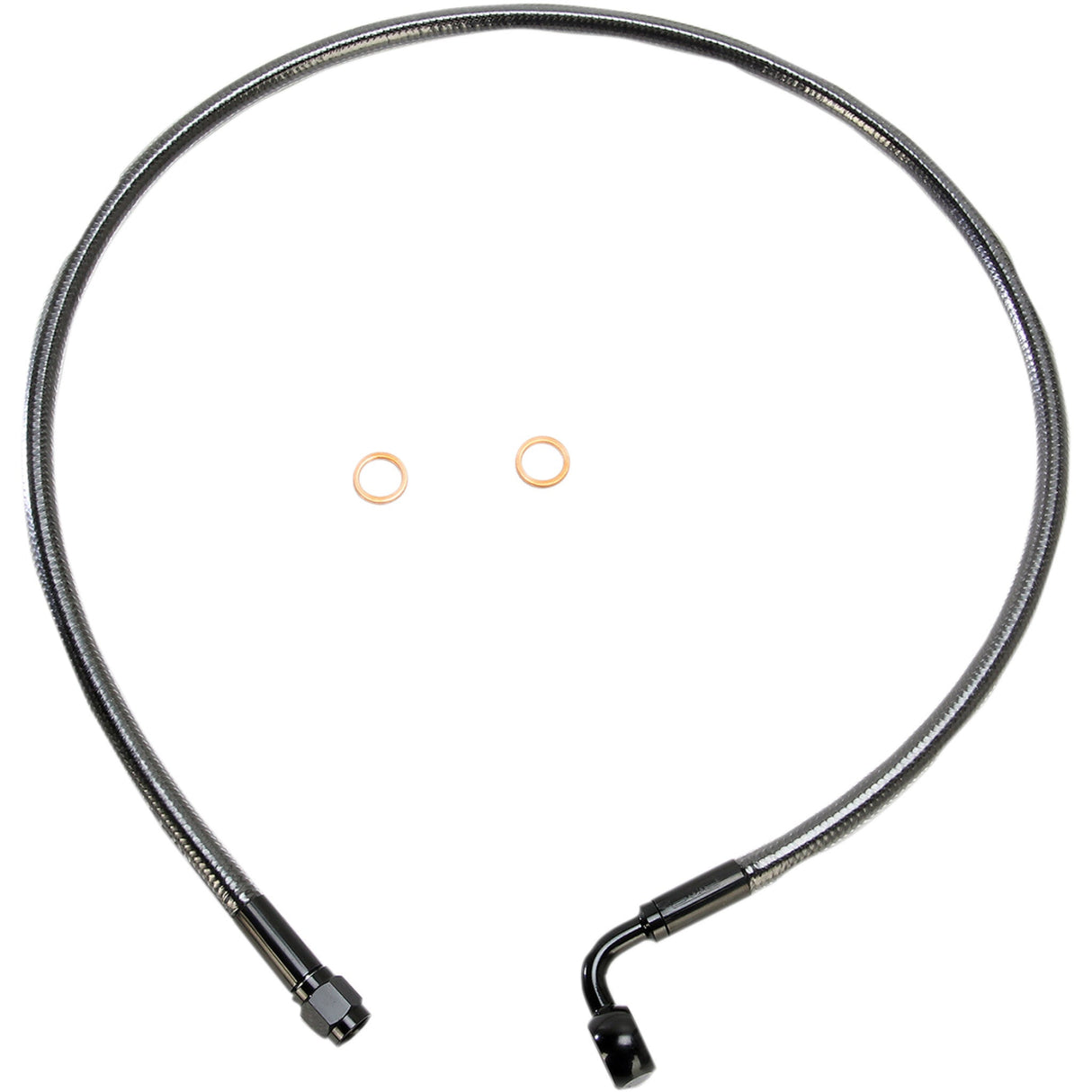 MAGNUM SHIELDING 1741-4093 AS47230 Alternate Length Designer Series ABS-Specific Front Brake Line Kit - 10 mm-90° - 30" - Black Pearl