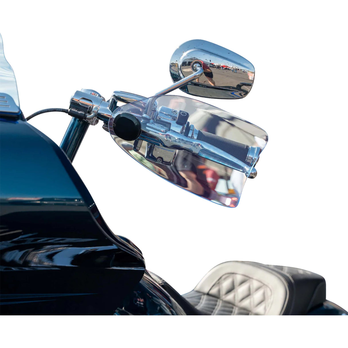 KLOCK WERKS 0635-2820 KWS-01-0128-HC Flare® Handguards harley-davidson hydraulic clutch - blue ice