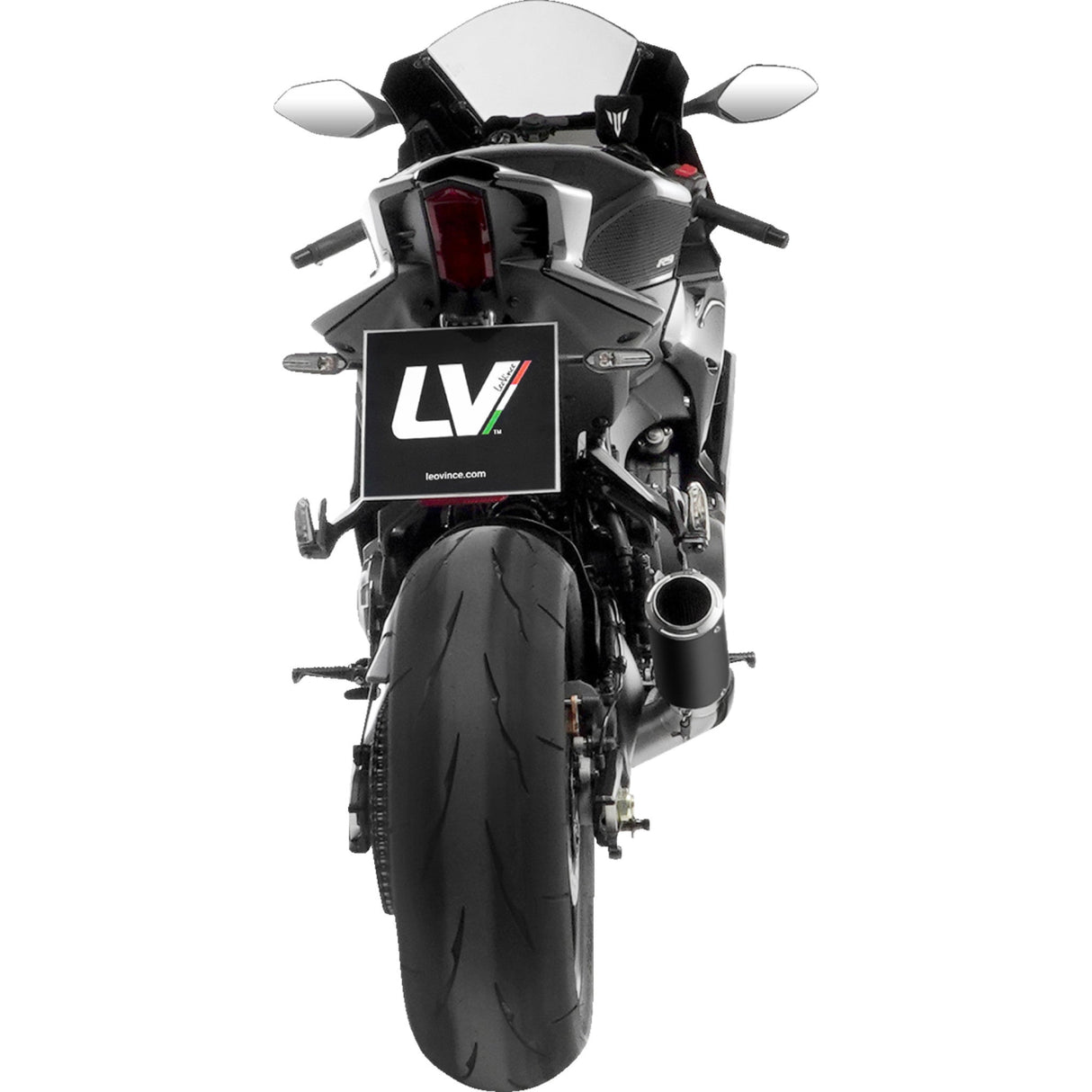 LEOVINCE 1810-3290 15415BU 3-into-1 LV Corsa Exhaust System black - yzf-r9